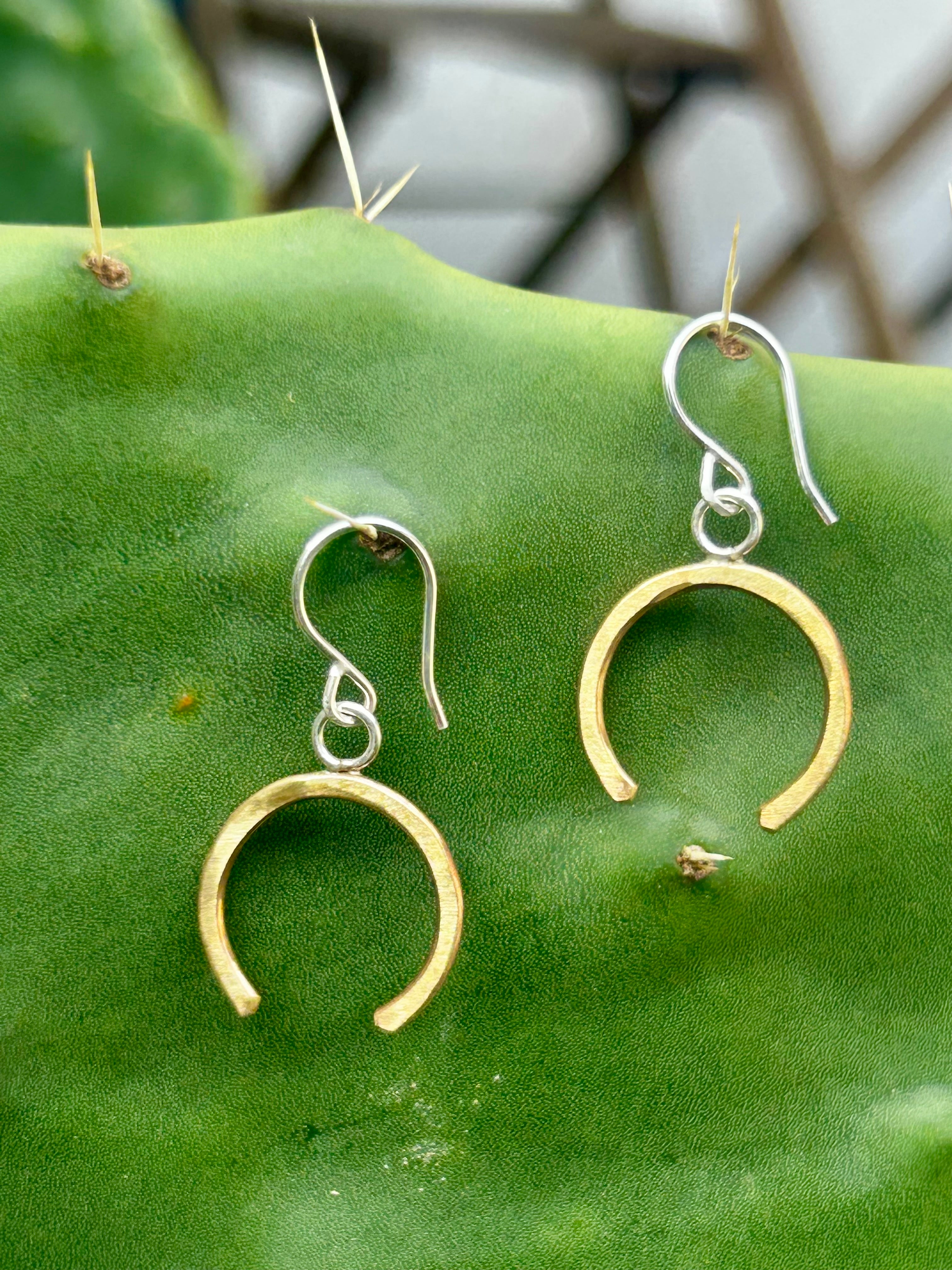 Lucky Horseshoe Drop Earrings - Jennifer Cervelli Jewelry