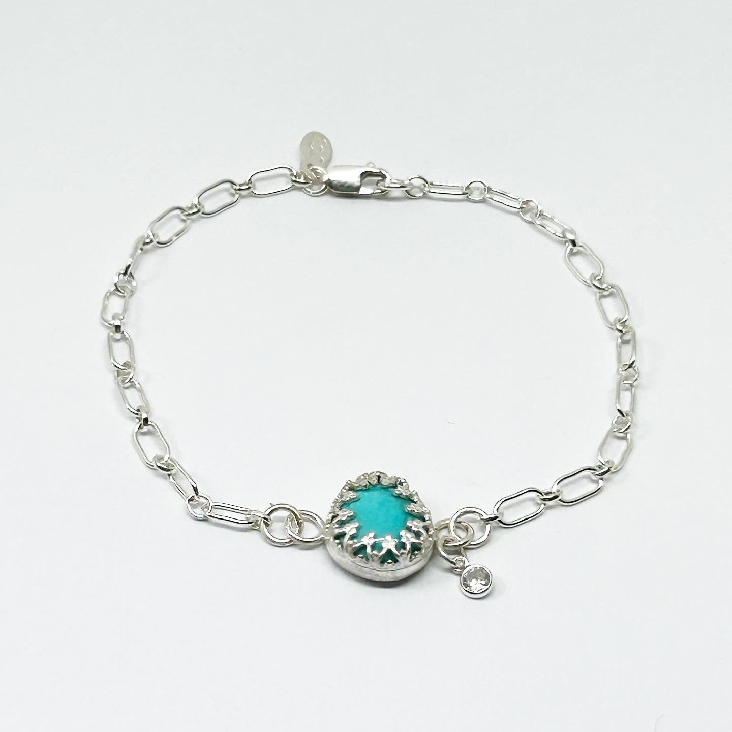 Turquoise Charm Bracelet #200 - Jennifer Cervelli Jewelry