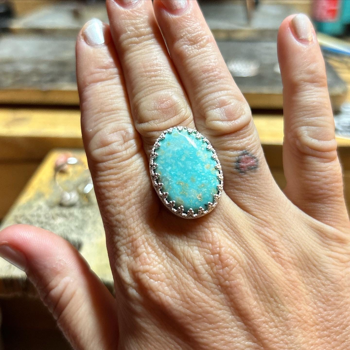 Turquoise Ring #115 - Jennifer Cervelli Jewelry