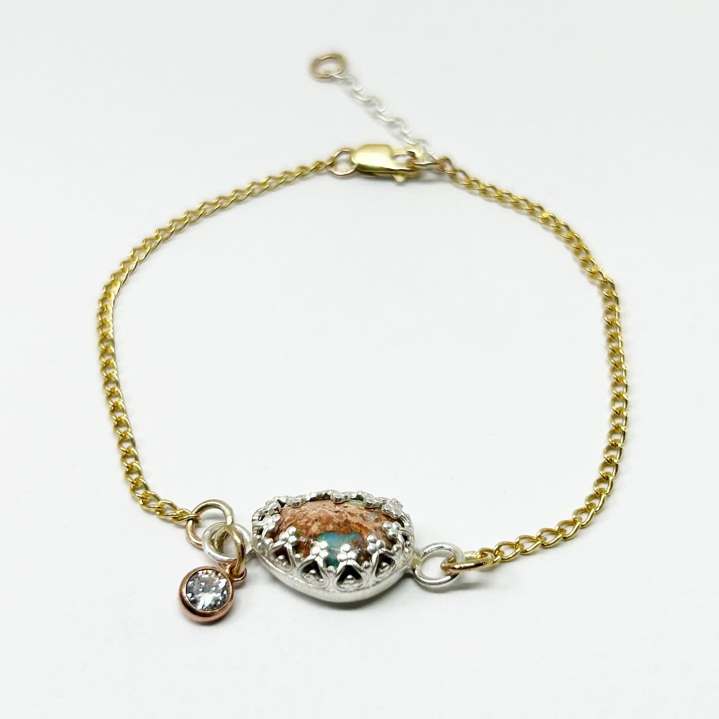 Fire Opal Bracelet #202 - Jennifer Cervelli Jewelry