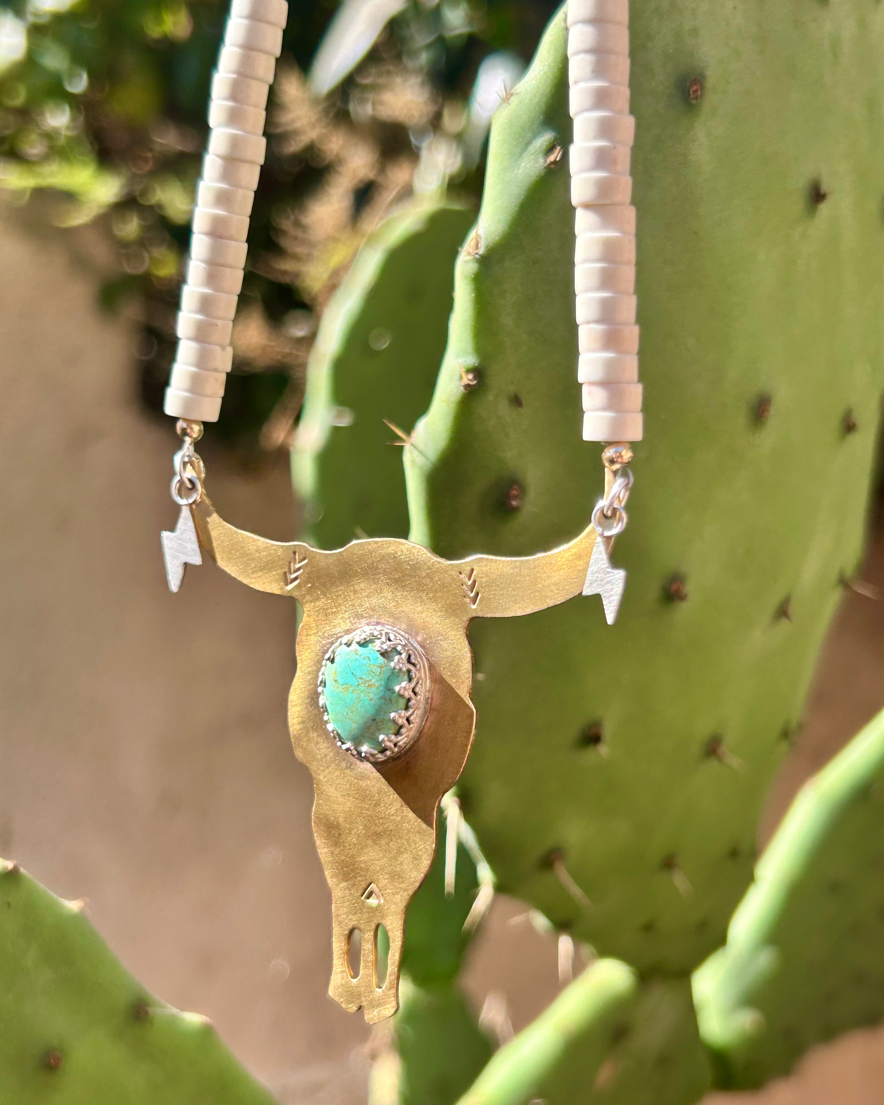 Neon Cowgirl Lightning Necklace - Jennifer Cervelli Jewelry