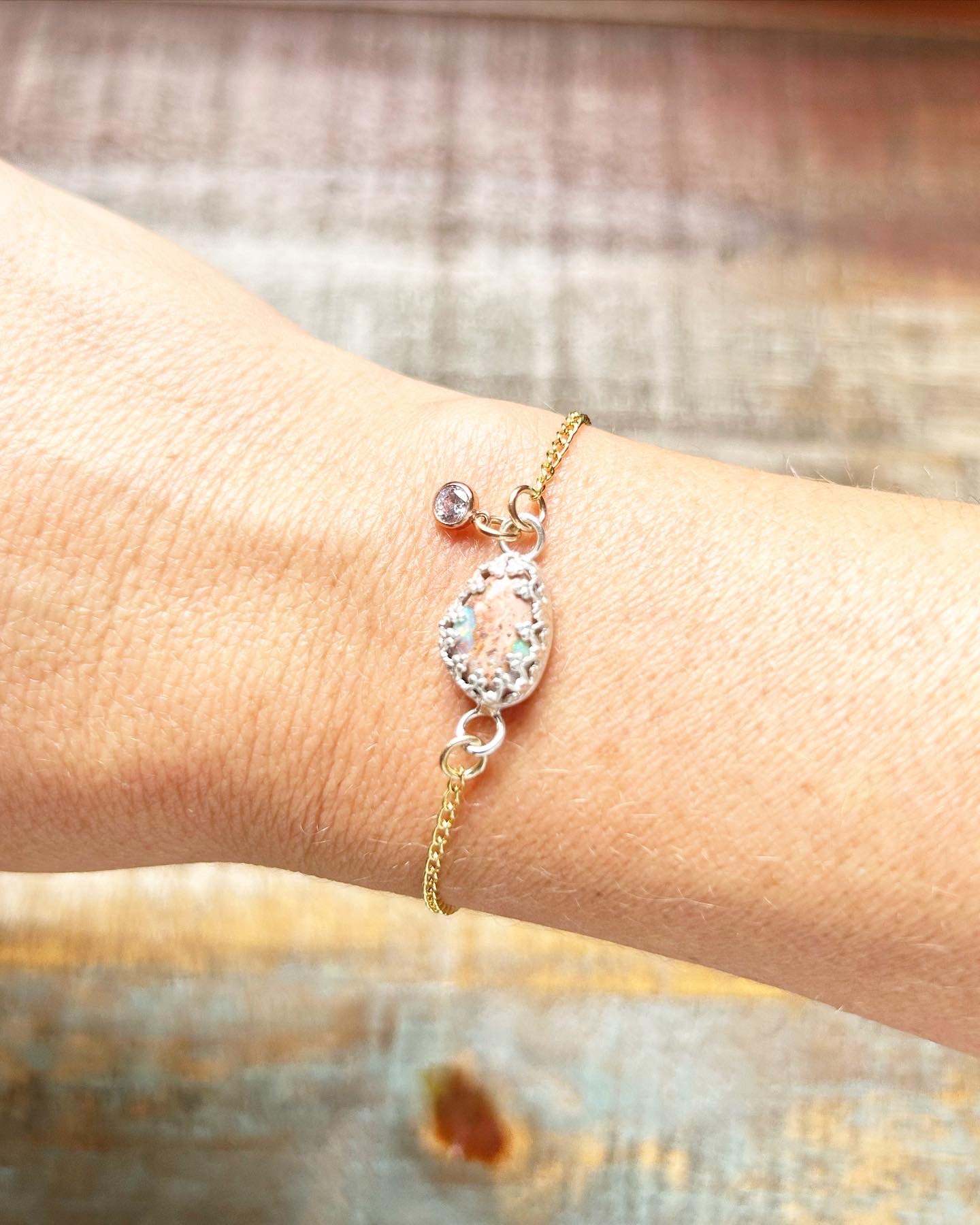 Fire Opal Bracelet #202 - Jennifer Cervelli Jewelry