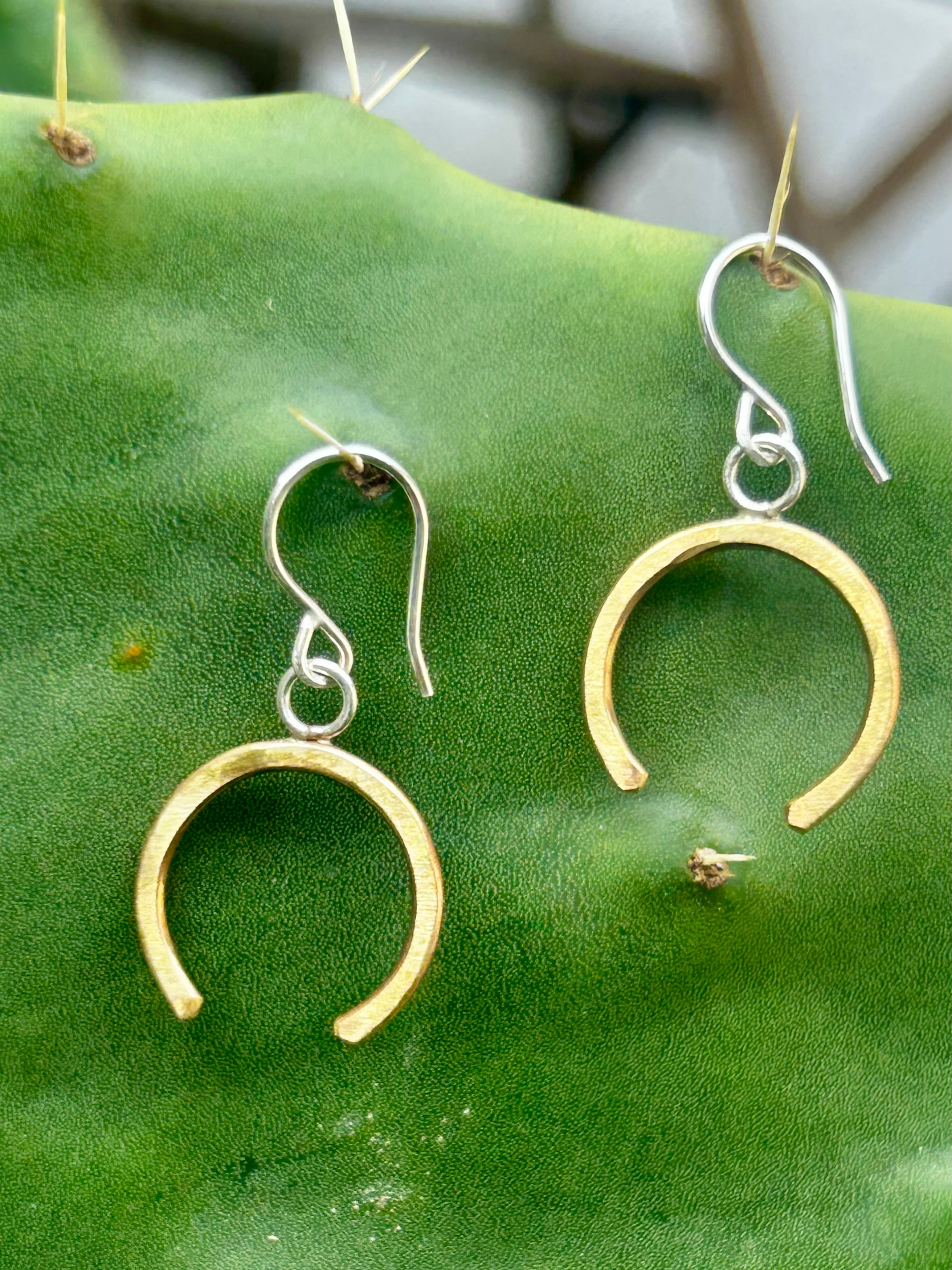 Lucky Horseshoe Drop Earrings - Jennifer Cervelli Jewelry