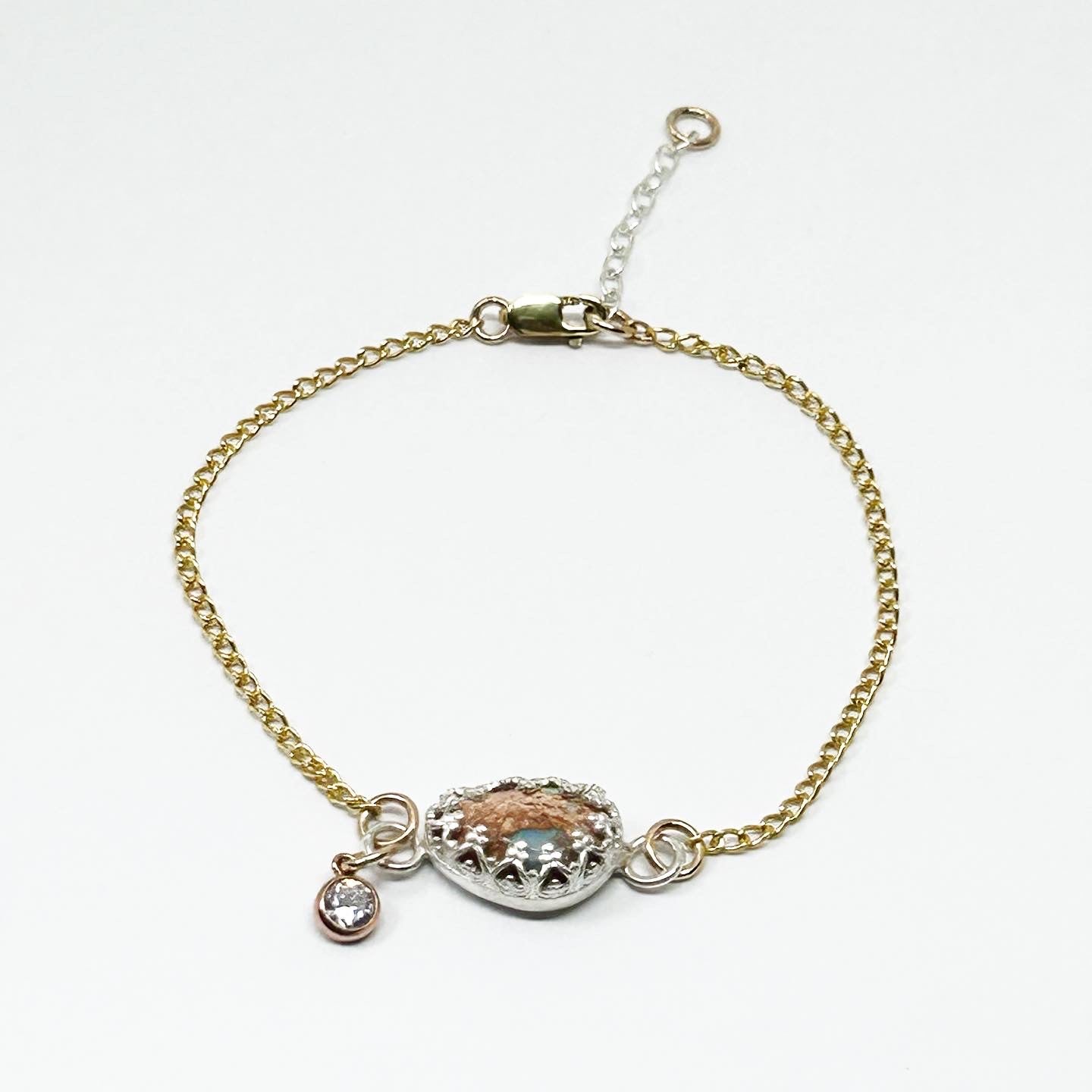 Fire Opal Bracelet #202 - Jennifer Cervelli Jewelry