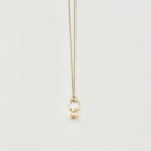 Pearl Drop Charm Necklace - Jennifer Cervelli Jewelry