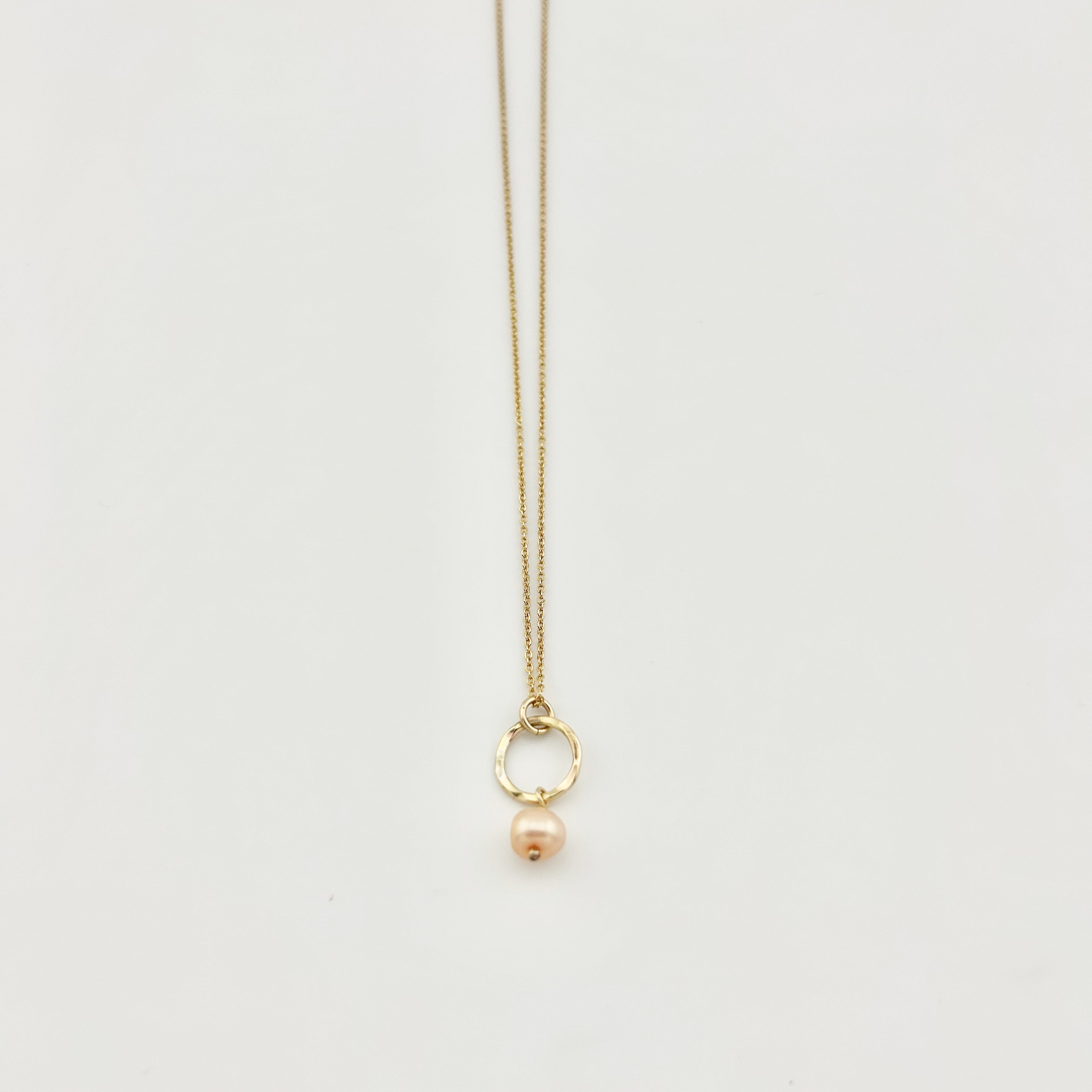 Pearl Drop Charm Necklace - Jennifer Cervelli Jewelry