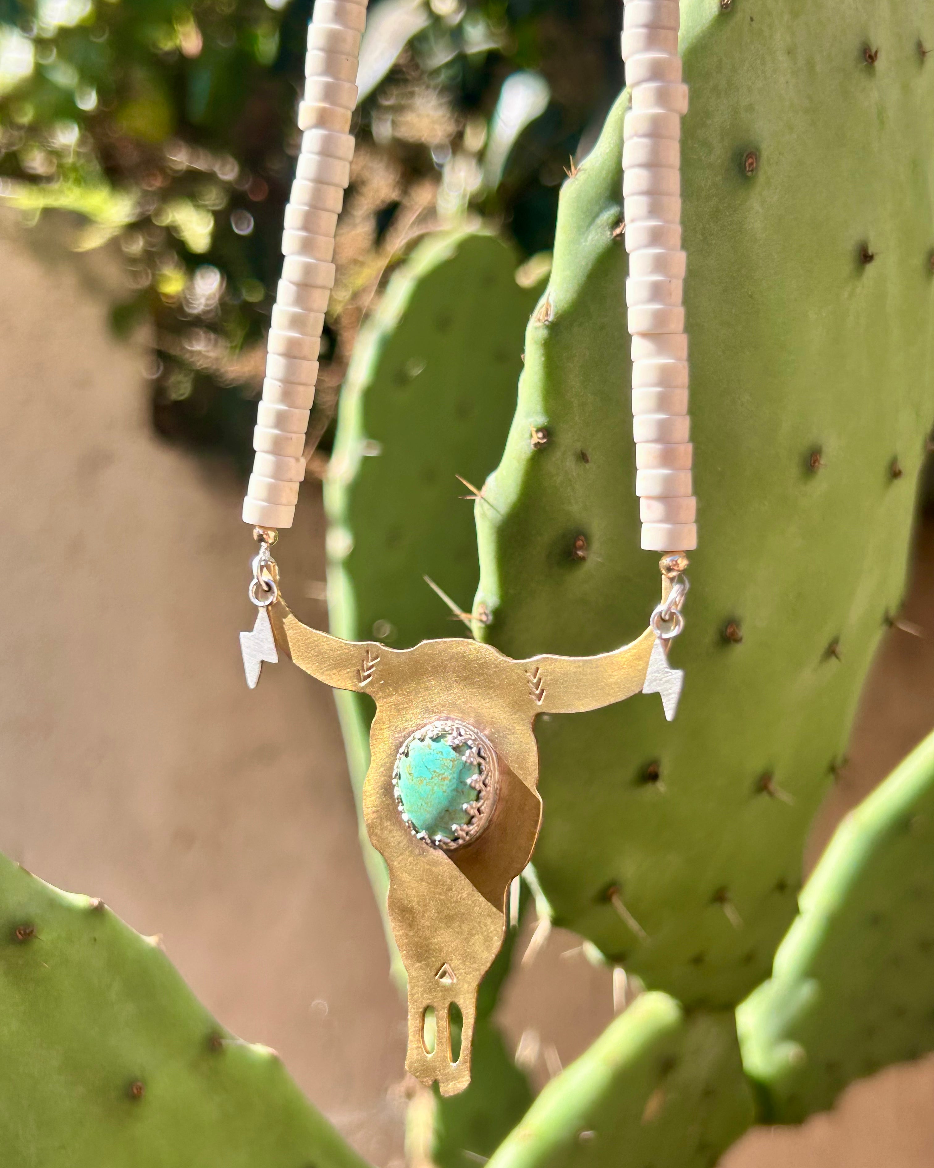 Neon Cowgirl Lightning Necklace - Jennifer Cervelli Jewelry