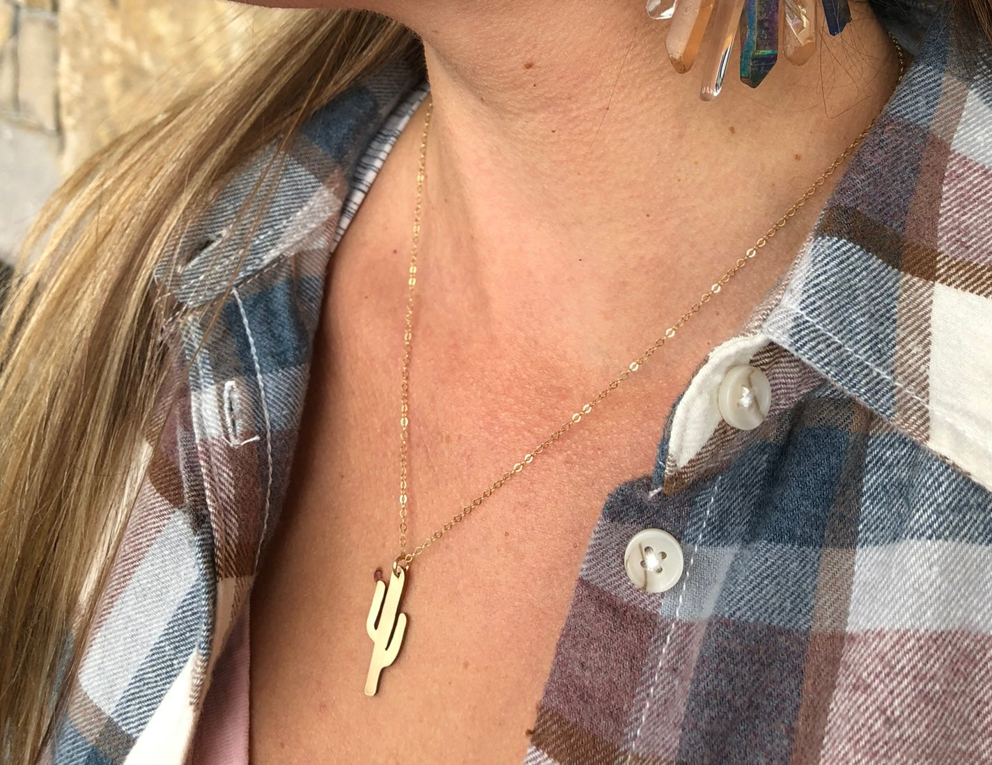 Cactus Necklace - Jennifer Cervelli Jewelry