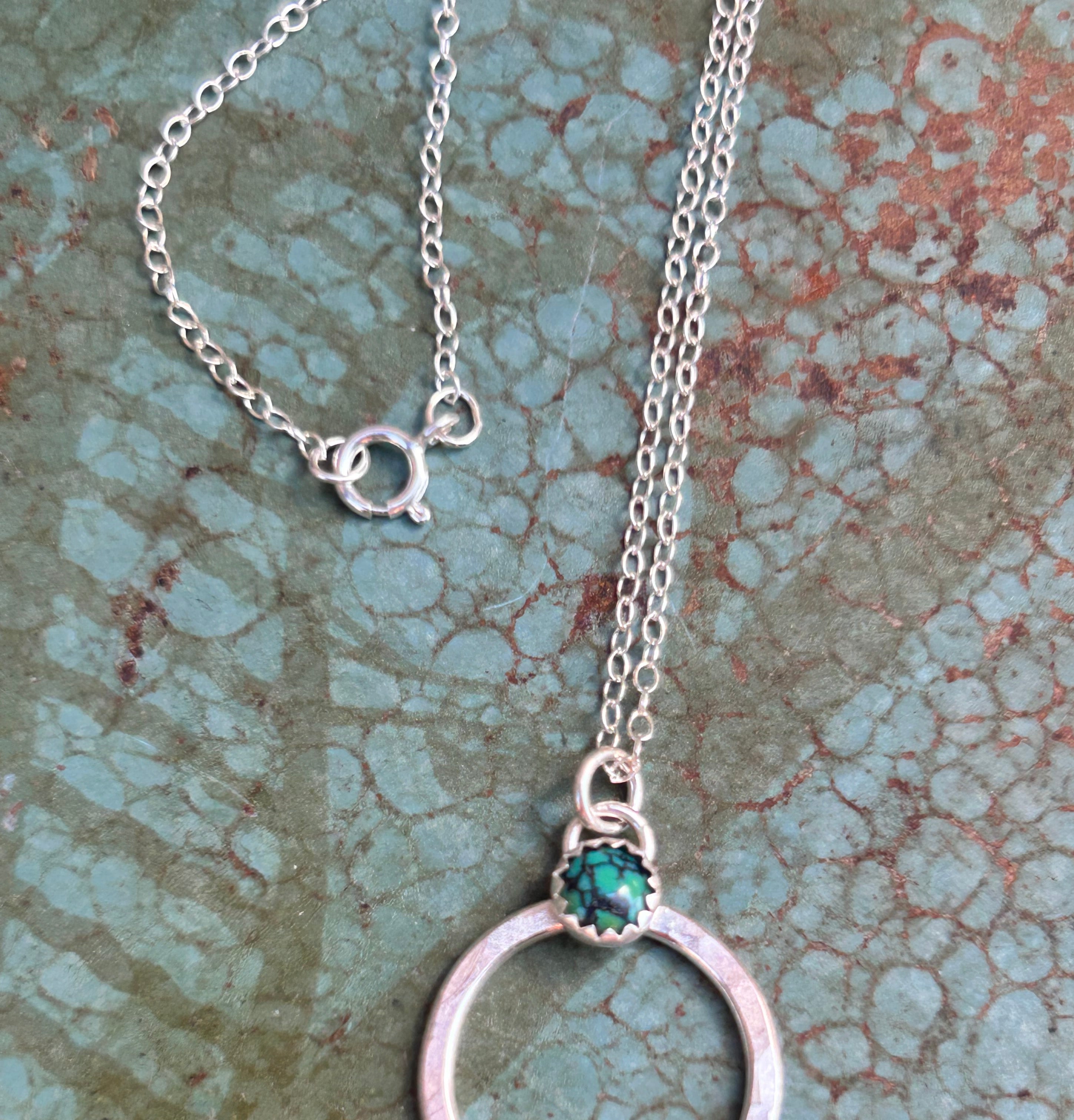 Share Luck - Lucky Horseshoe Charm Necklace - Turquoise - Jennifer Cervelli Jewelry