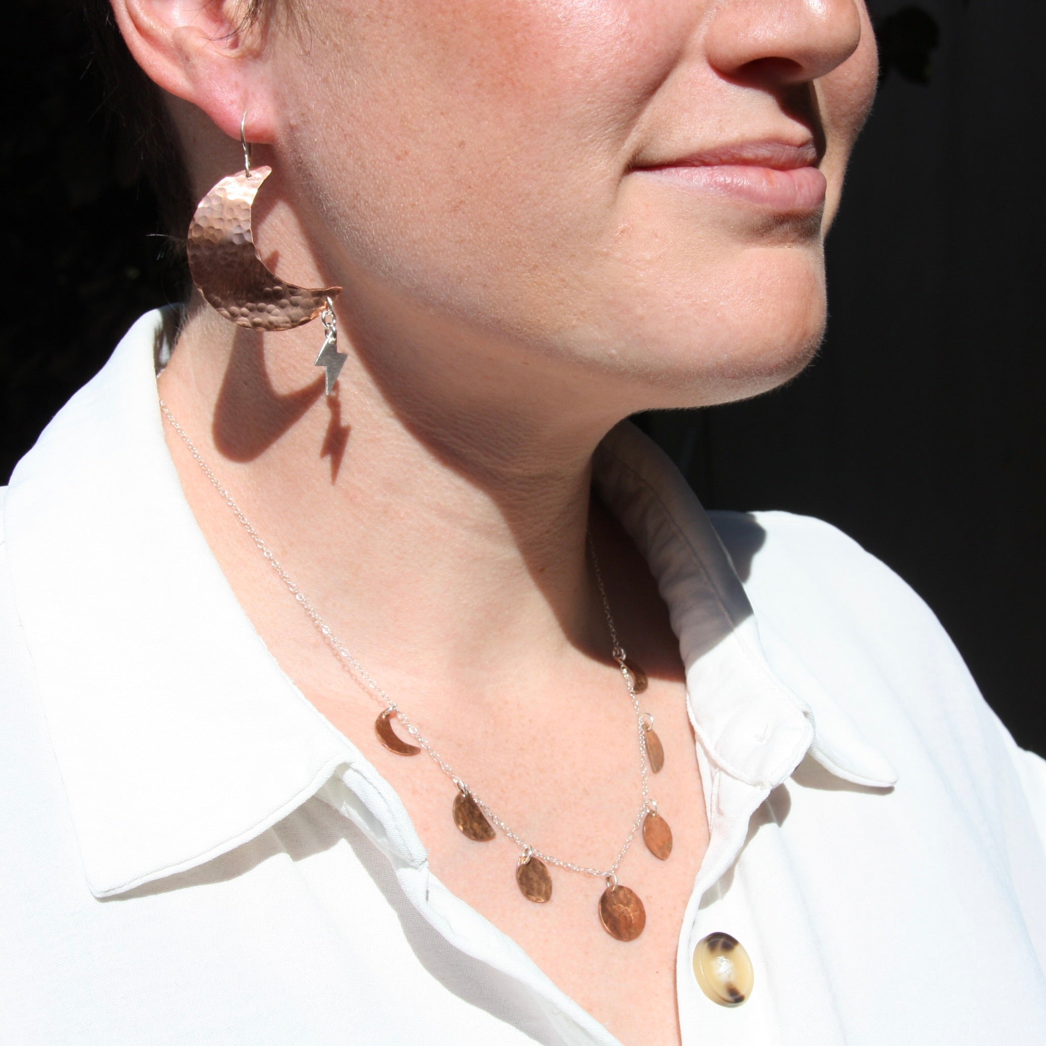 Phases of the Moon Choker Necklace - Jennifer Cervelli Jewelry