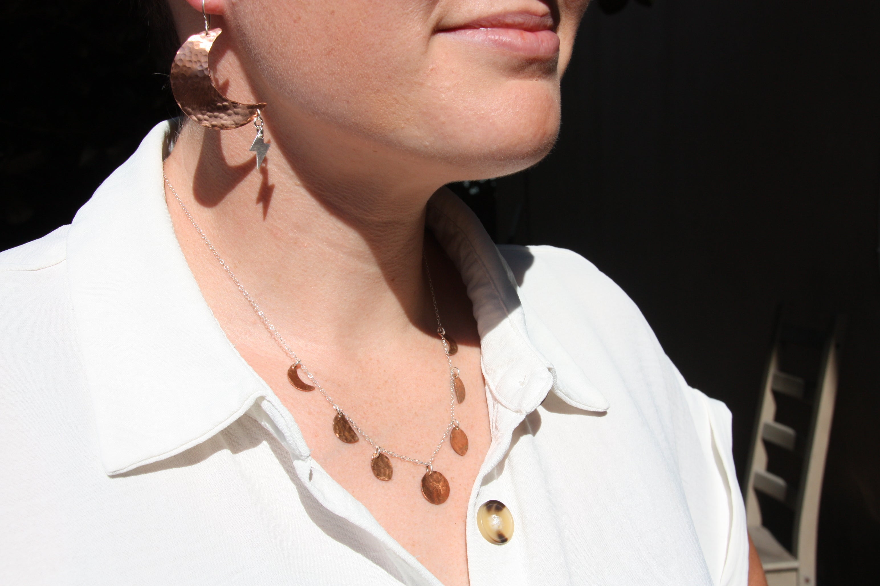 Phases of the Moon Choker Necklace - Jennifer Cervelli Jewelry