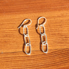 Paperclip Chain Earrings - Jennifer Cervelli Jewelry