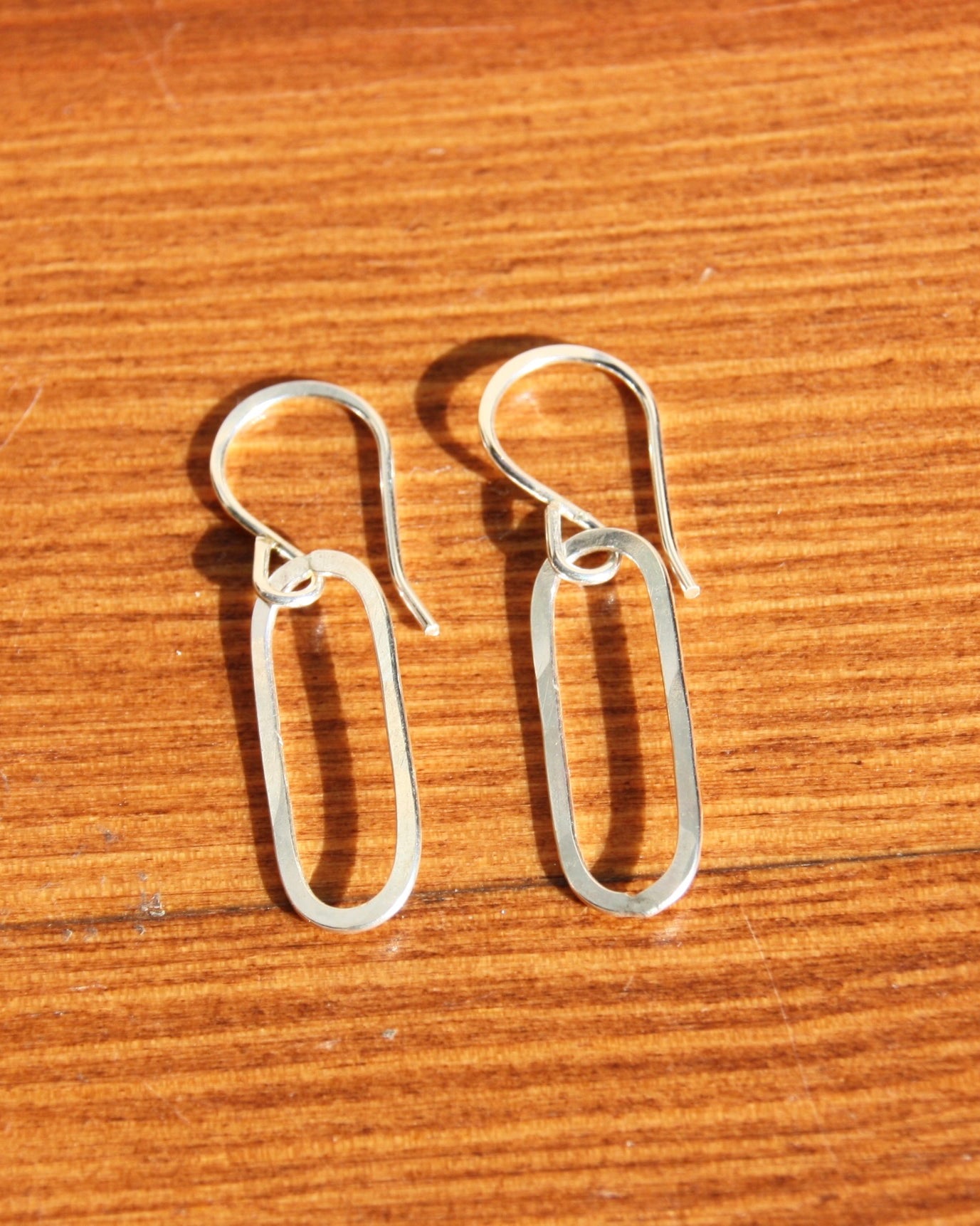 Paperclip Drop Earrings - Jennifer Cervelli Jewelry