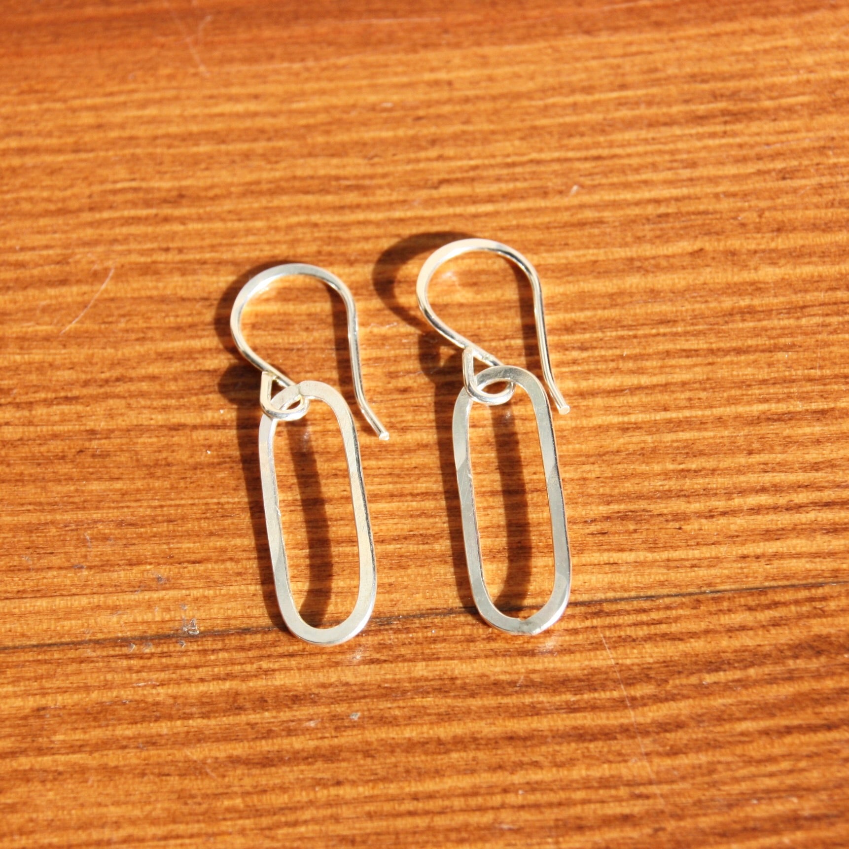 Paperclip Drop Earrings - Jennifer Cervelli Jewelry