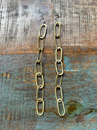 Paperclip Chain Earrings - Jennifer Cervelli Jewelry