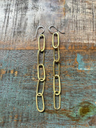 Paperclip Chain Earrings - Jennifer Cervelli Jewelry