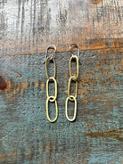 Paperclip Chain Earrings - Jennifer Cervelli Jewelry