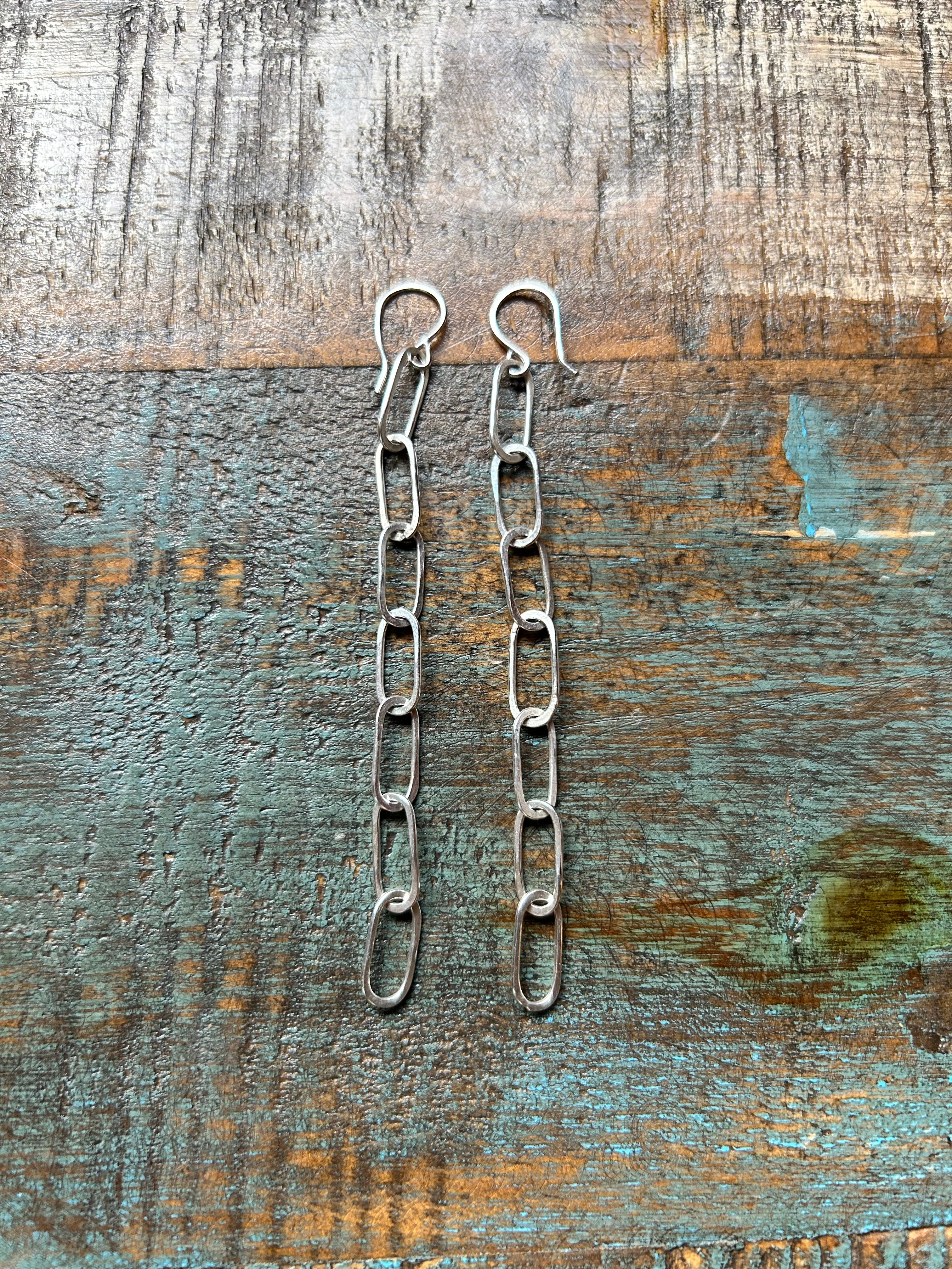 Paperclip Chain Earrings - Jennifer Cervelli Jewelry
