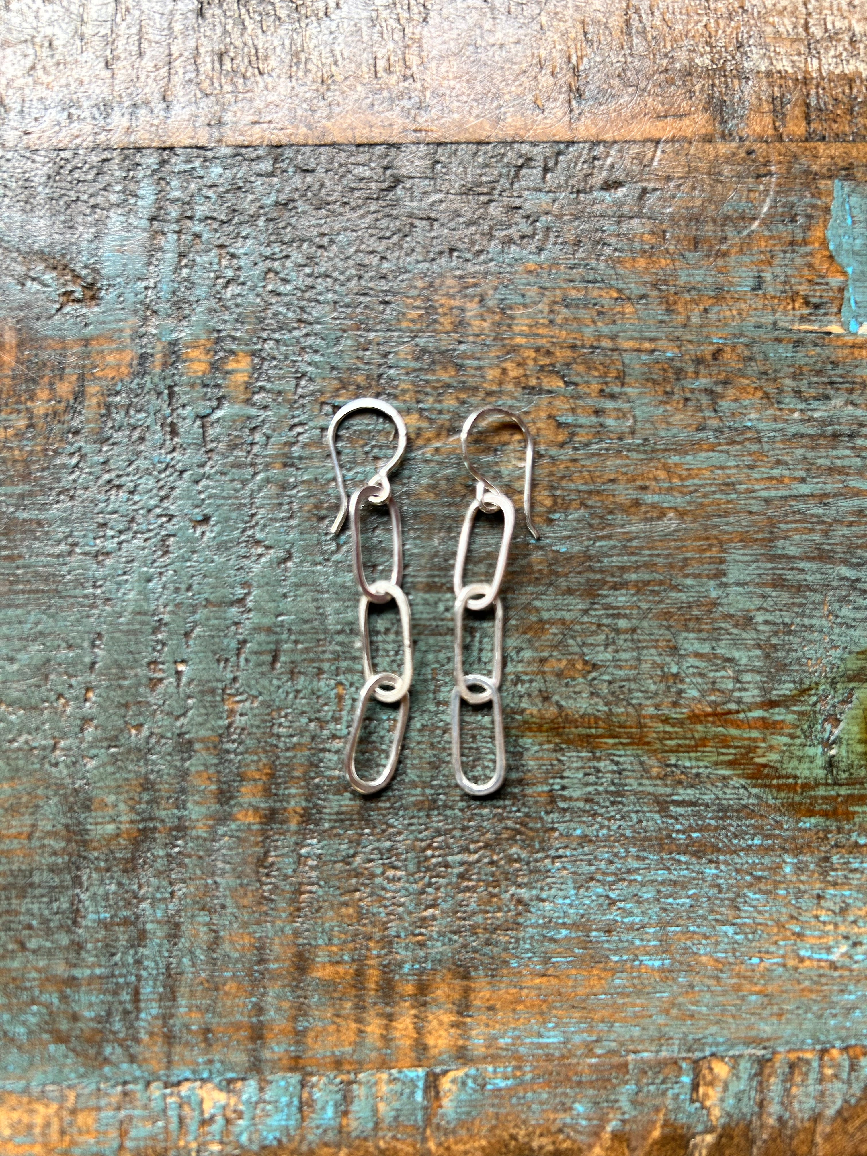 Paperclip Chain Earrings - Jennifer Cervelli Jewelry
