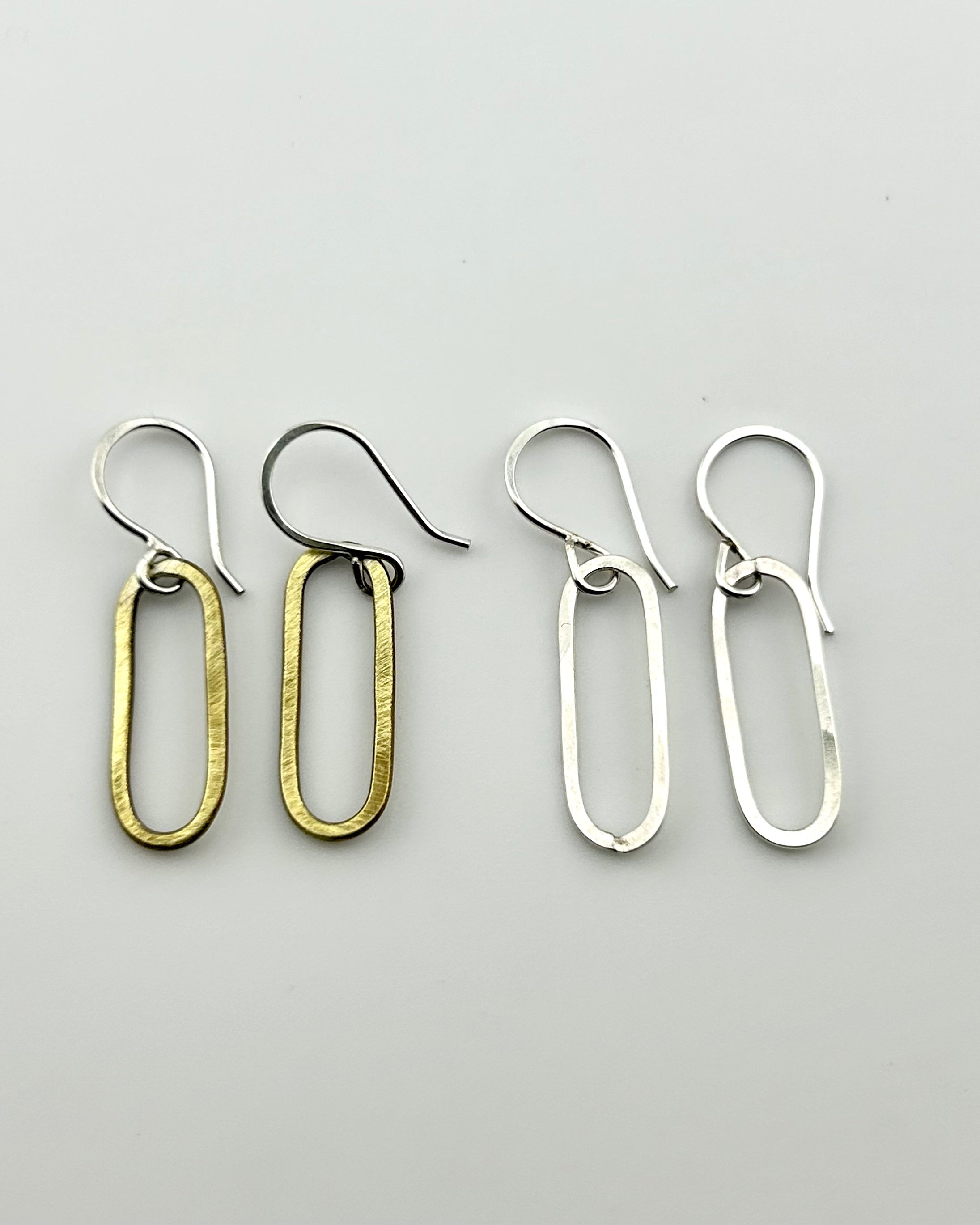 Paperclip Drop Earrings - Jennifer Cervelli Jewelry
