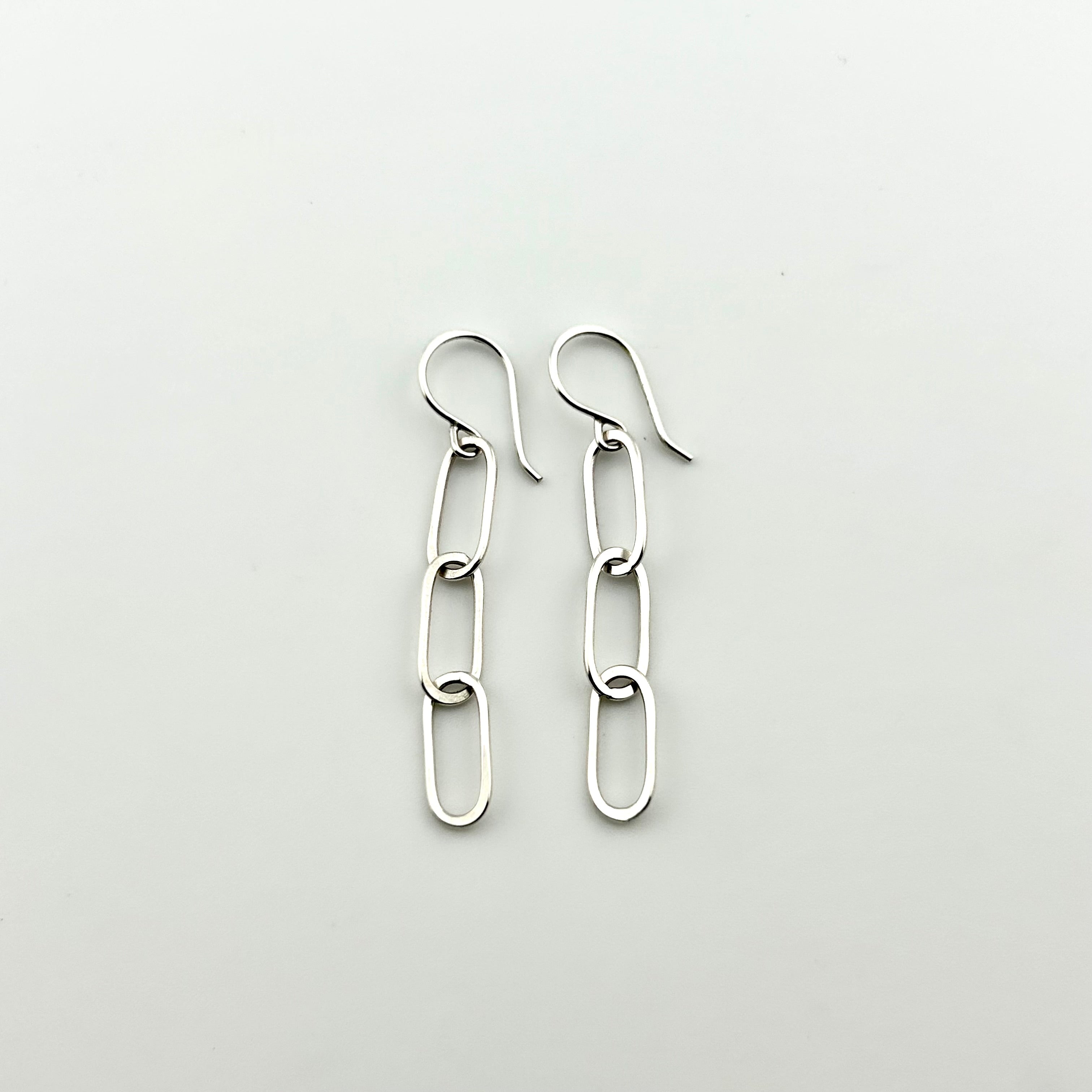 Paperclip Chain Earrings - Jennifer Cervelli Jewelry