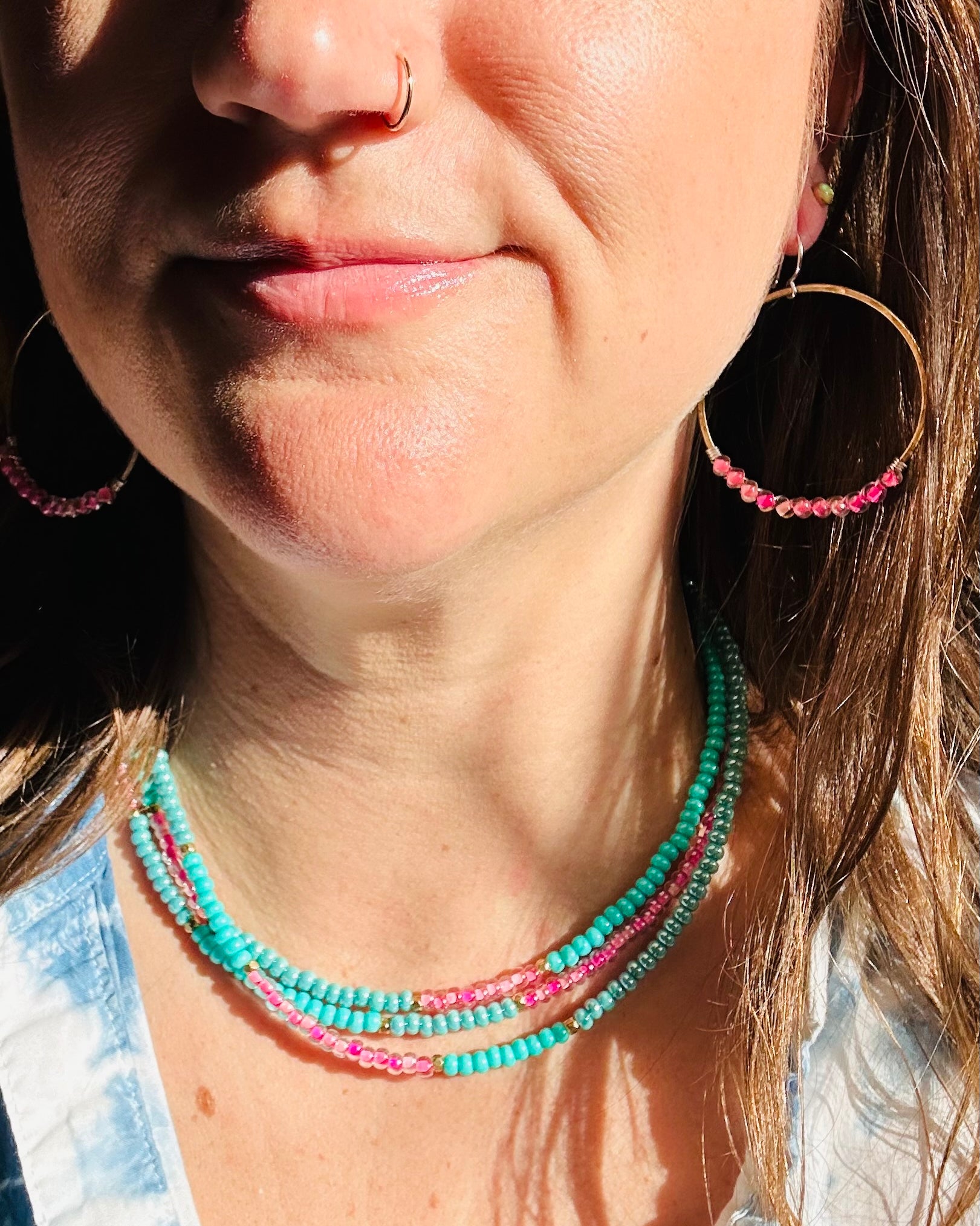 Solstice Hoops – Solar Flare - Jennifer Cervelli Jewelry