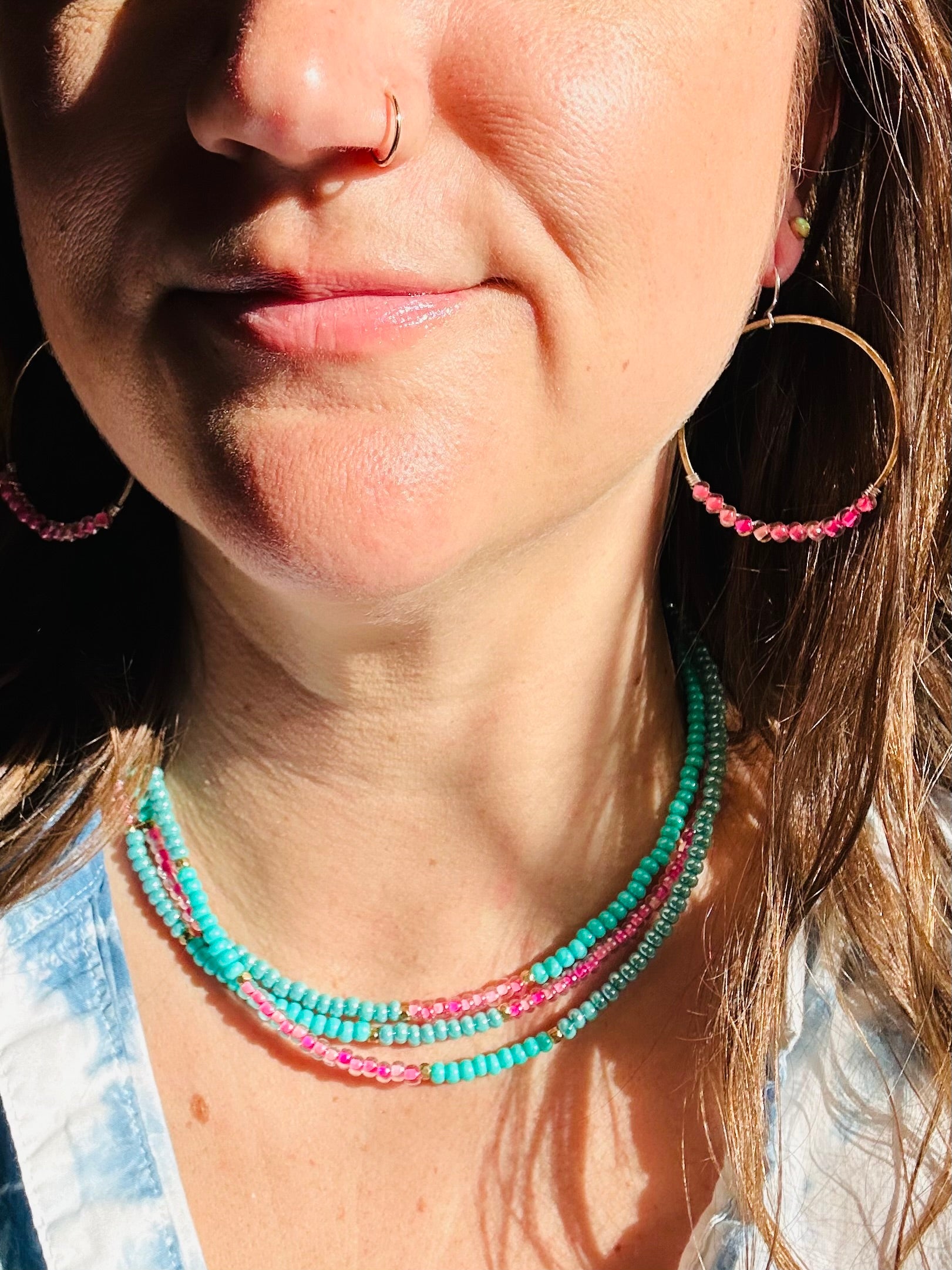 Solstice Necklace – Mermaid Layered Necklace - Jennifer Cervelli Jewelry