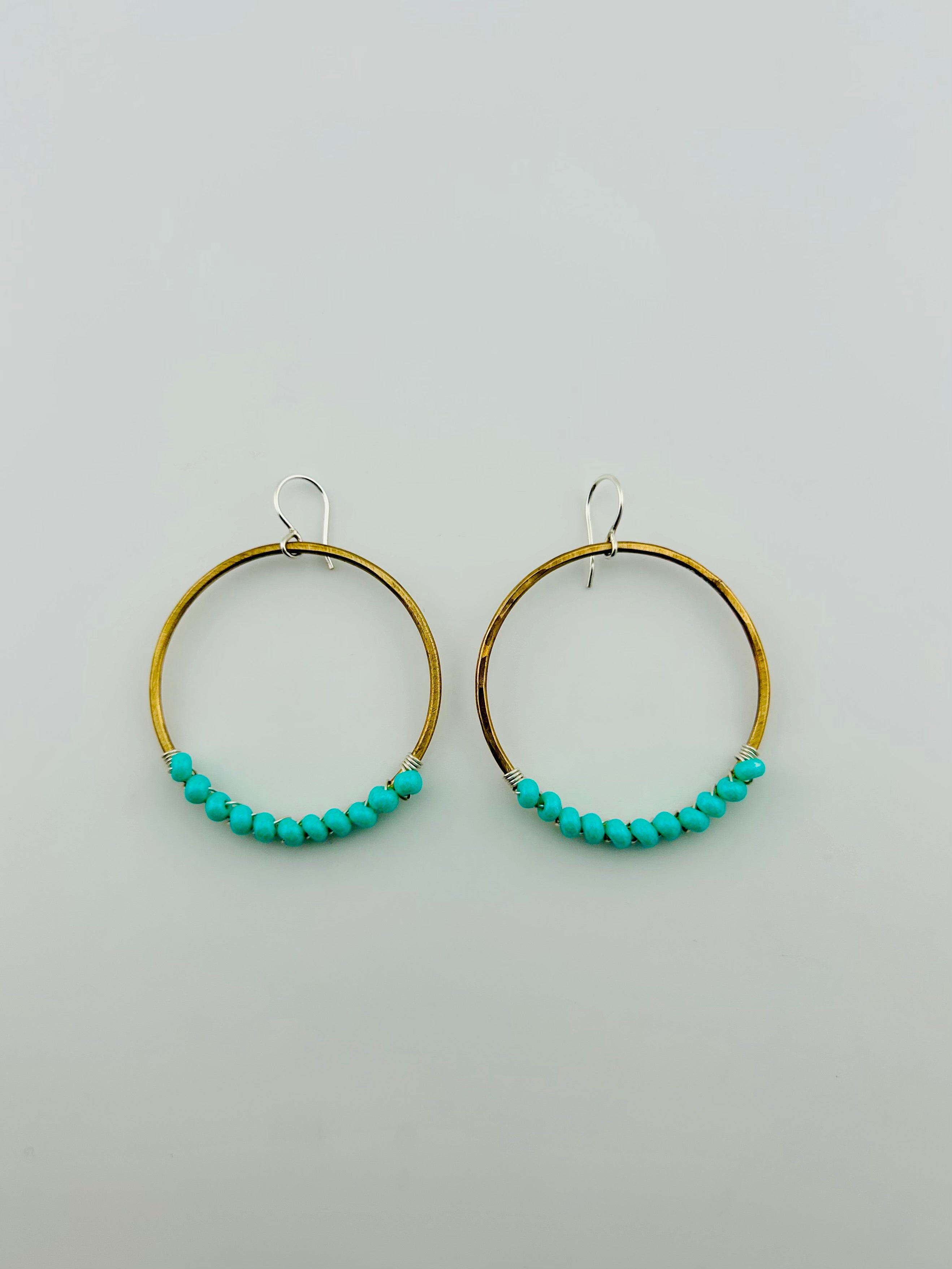 Solstice Hoops – Ocean Aura - Jennifer Cervelli Jewelry