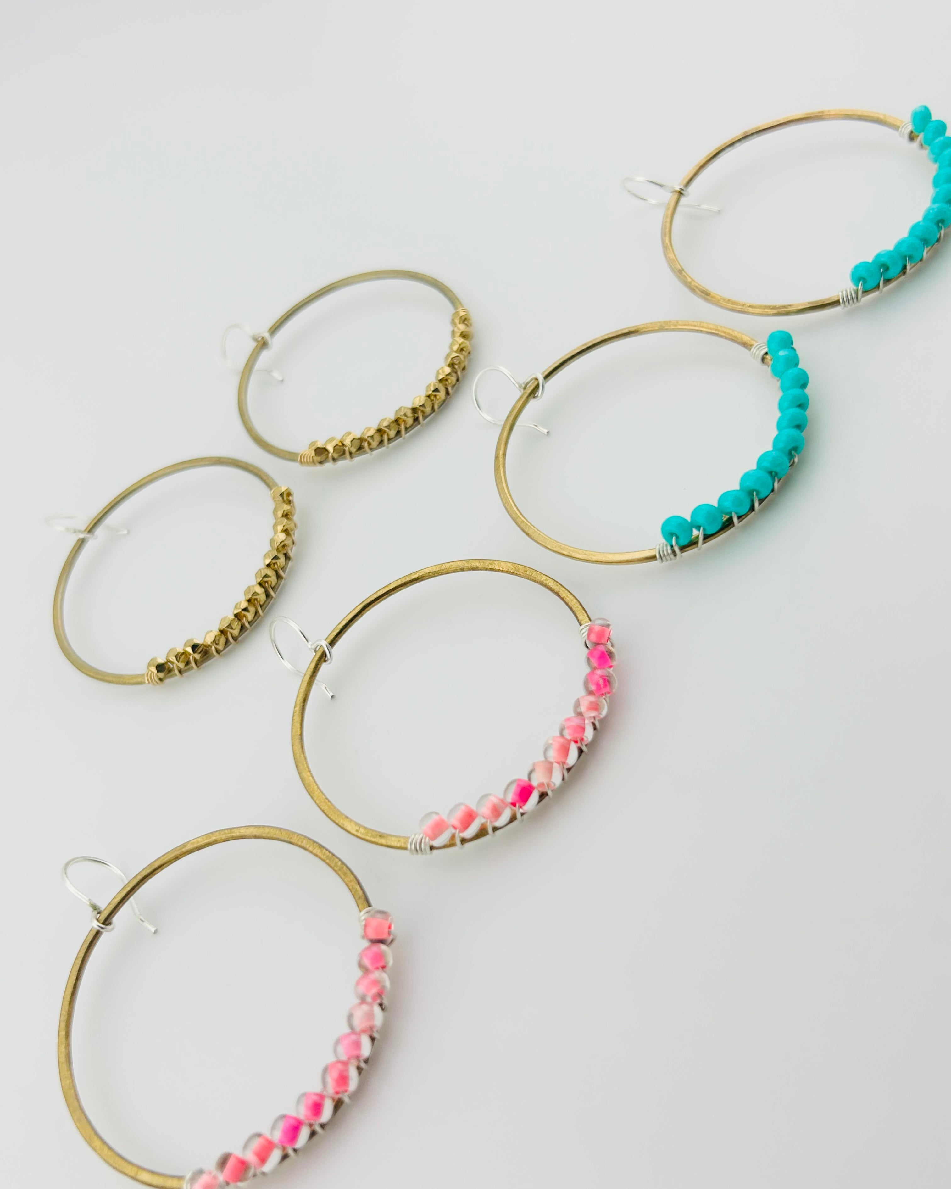 Solstice Hoops – Ocean Aura - Jennifer Cervelli Jewelry