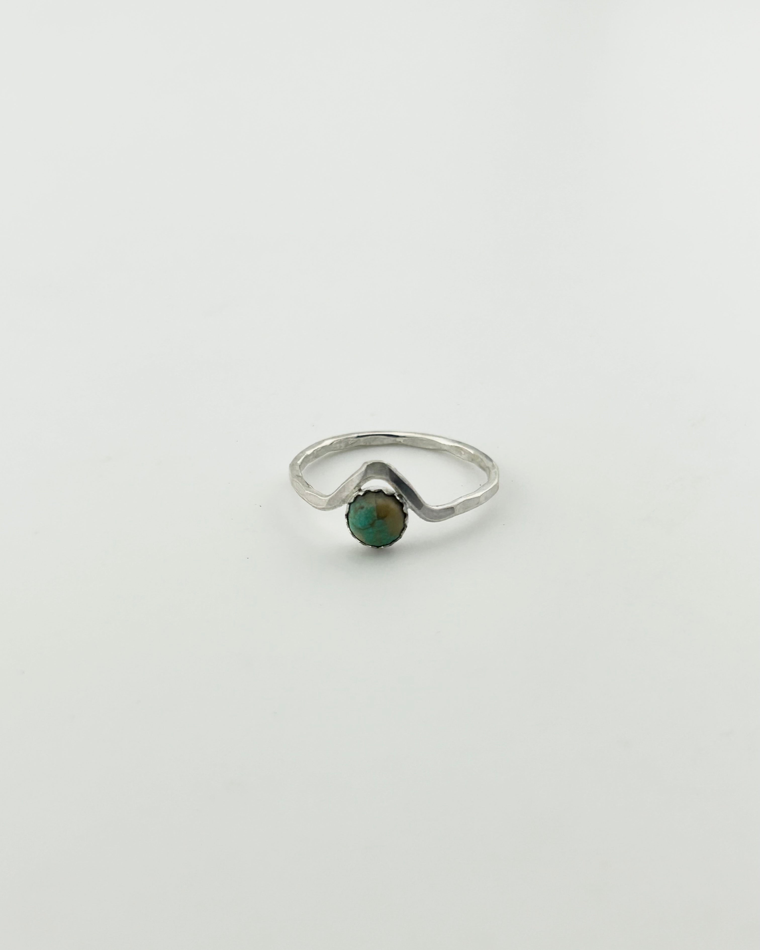 Turquoise Chevron Stacking Ring - Jennifer Cervelli Jewelry