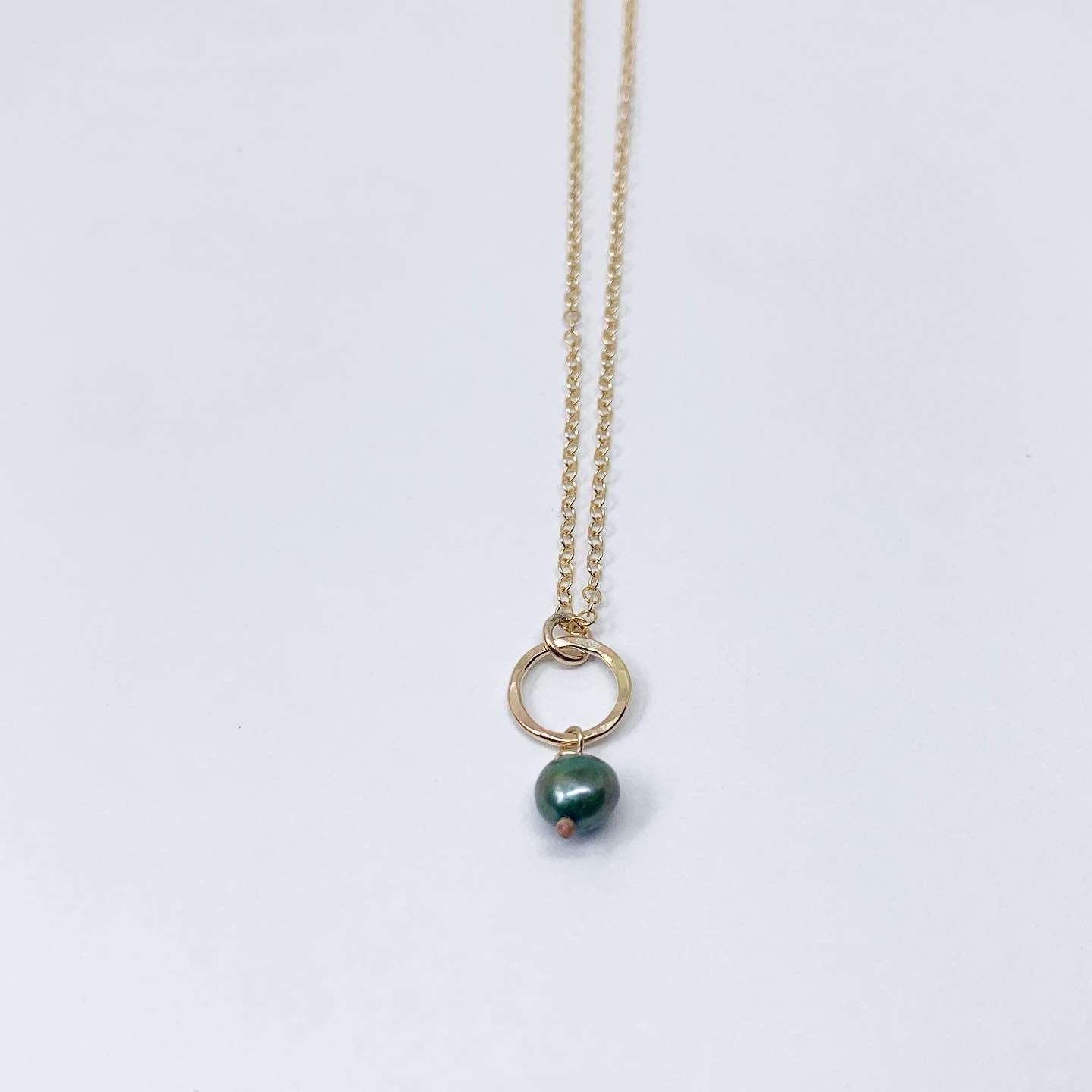 Pearl Drop Charm Necklace - Jennifer Cervelli Jewelry