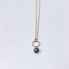 Pearl Drop Charm Necklace - Jennifer Cervelli Jewelry