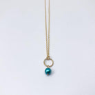 Pearl Drop Charm Necklace - Jennifer Cervelli Jewelry