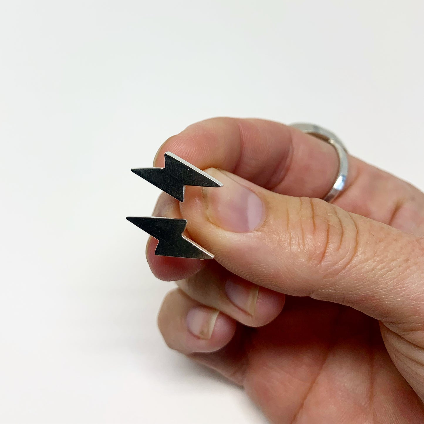 Mini Lightning Bolt Stud Earrings - Jennifer Cervelli Jewelry