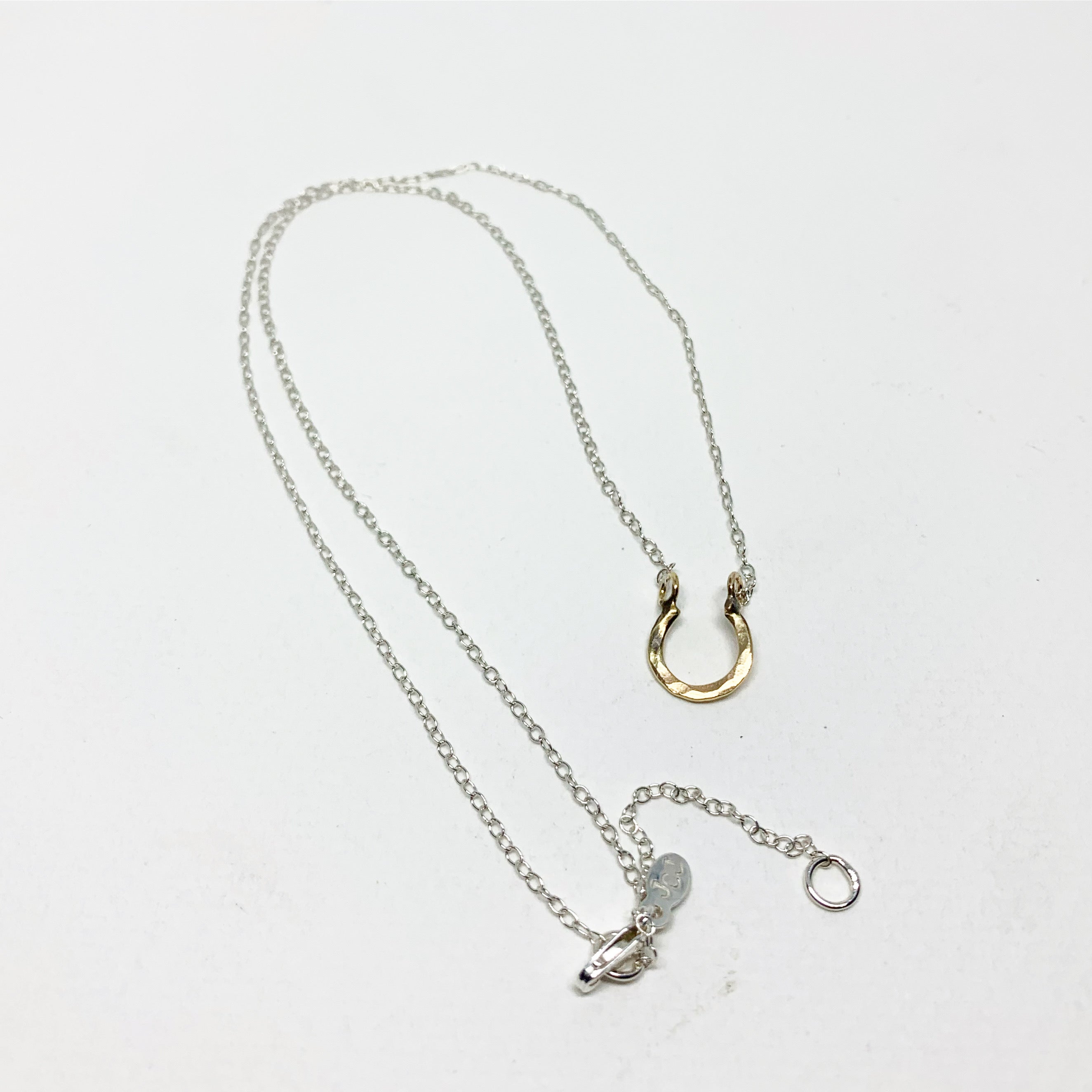 Mini Lucky Horseshoe Charm Necklace - Jennifer Cervelli Jewelry