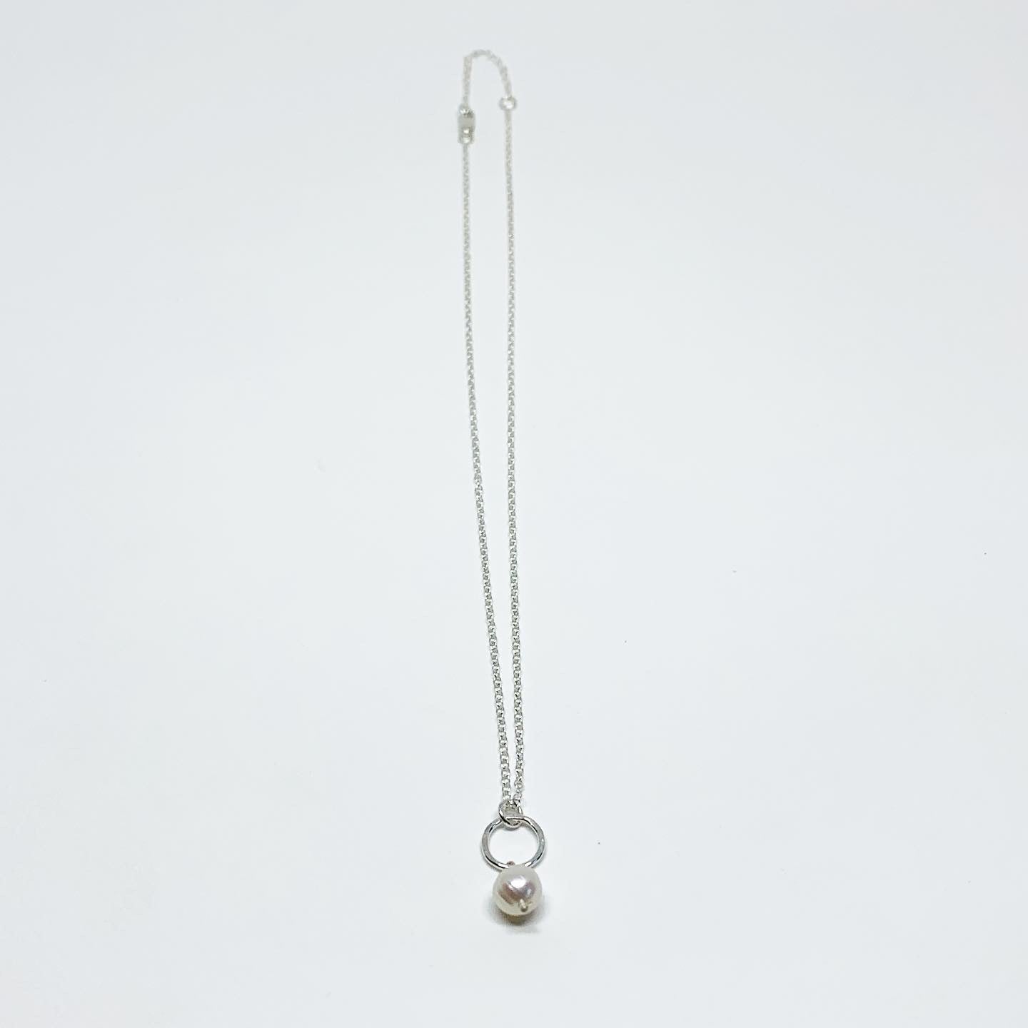 Pearl Drop Charm Necklace - Jennifer Cervelli Jewelry