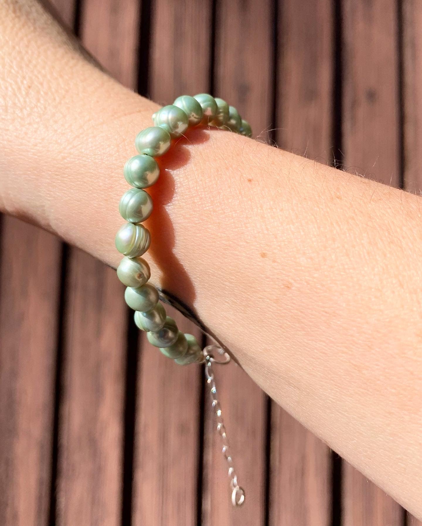 Seafoam Freshwater Pearl Mermaid Bracelet - Jennifer Cervelli Jewelry