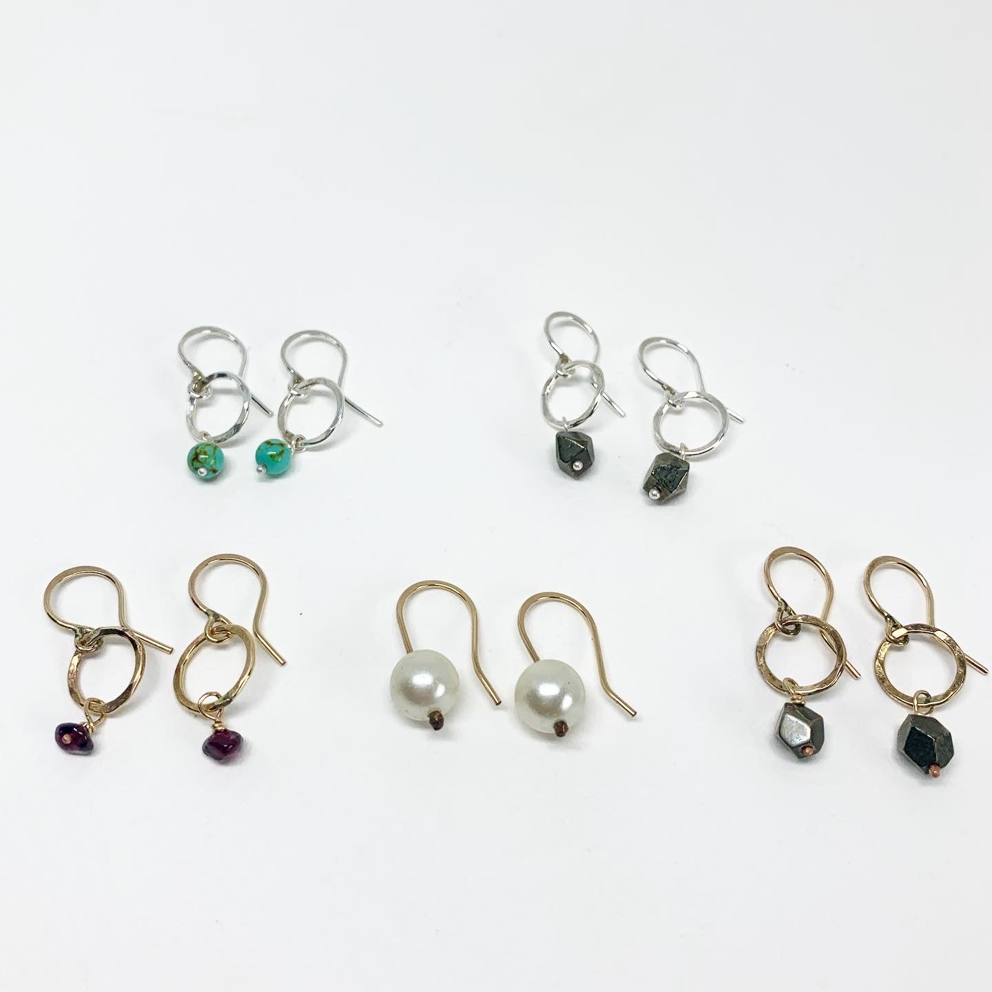 Garnet Drop Earrings - Jennifer Cervelli Jewelry