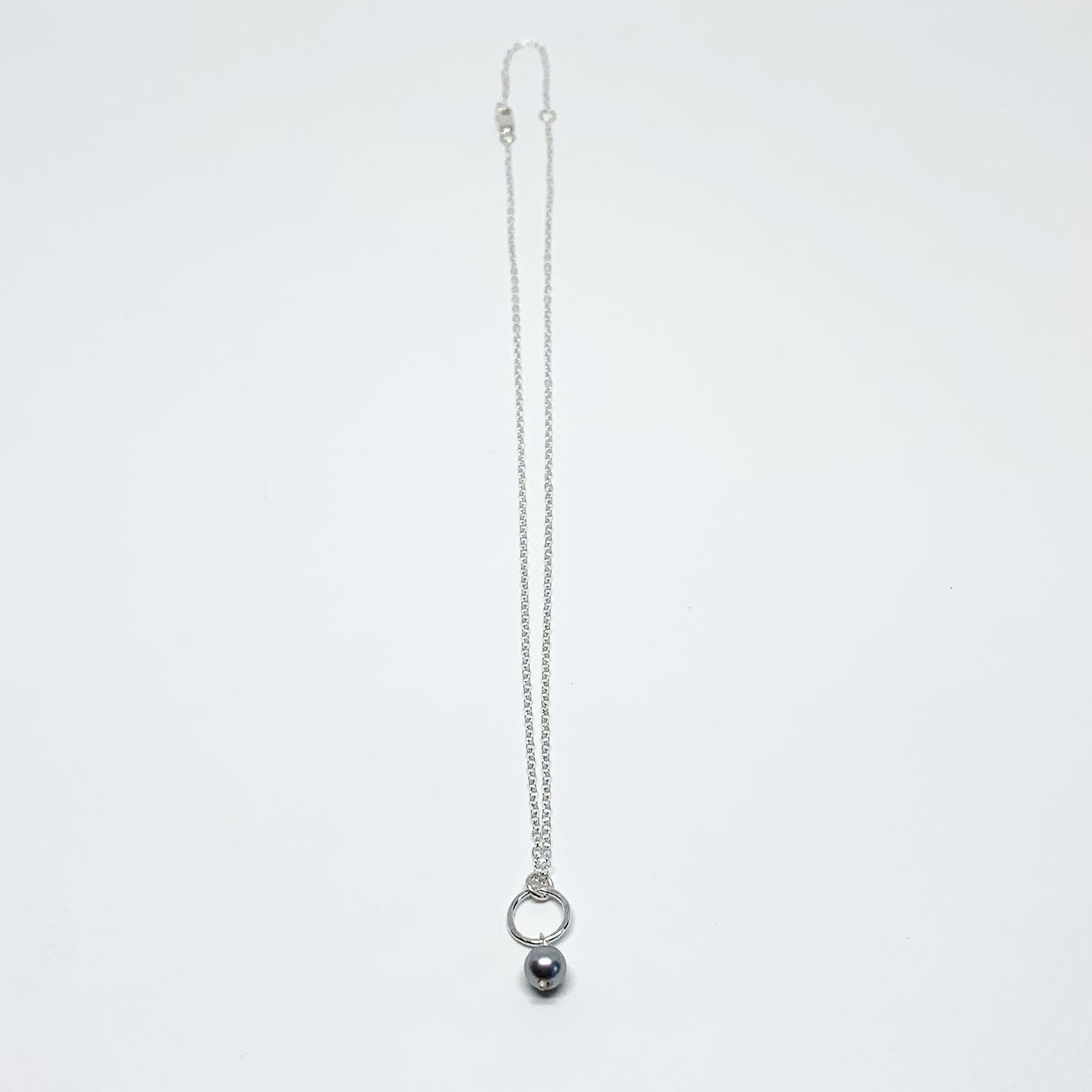 Pearl Drop Charm Necklace - Jennifer Cervelli Jewelry