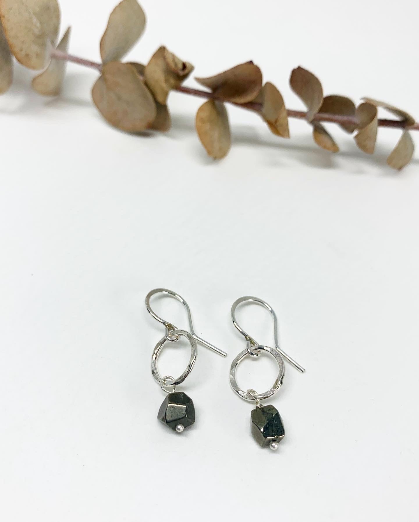 Pyrite Drop Earrings - Jennifer Cervelli Jewelry