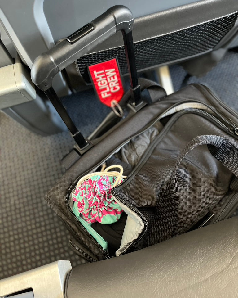 Wanderlust Jewelry Travel Pouch with drawstrings