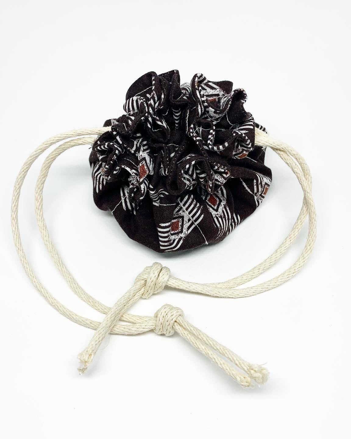 Wanderlust Jewelry Travel Pouch with drawstrings