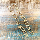 Paperclip Chain Earrings - Jennifer Cervelli Jewelry