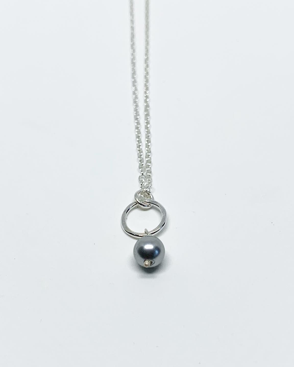 Pearl Drop Charm Necklace - Jennifer Cervelli Jewelry