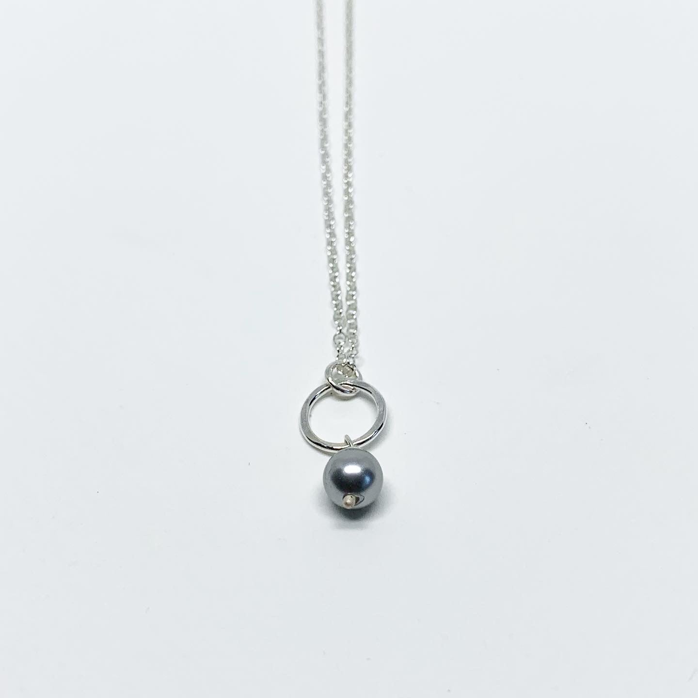 Pearl Drop Charm Necklace - Jennifer Cervelli Jewelry