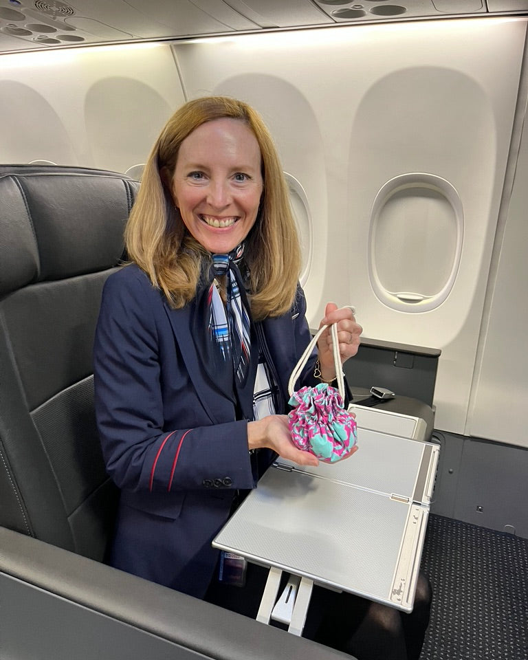 Wanderlust Jewelry Travel Pouch with drawstrings