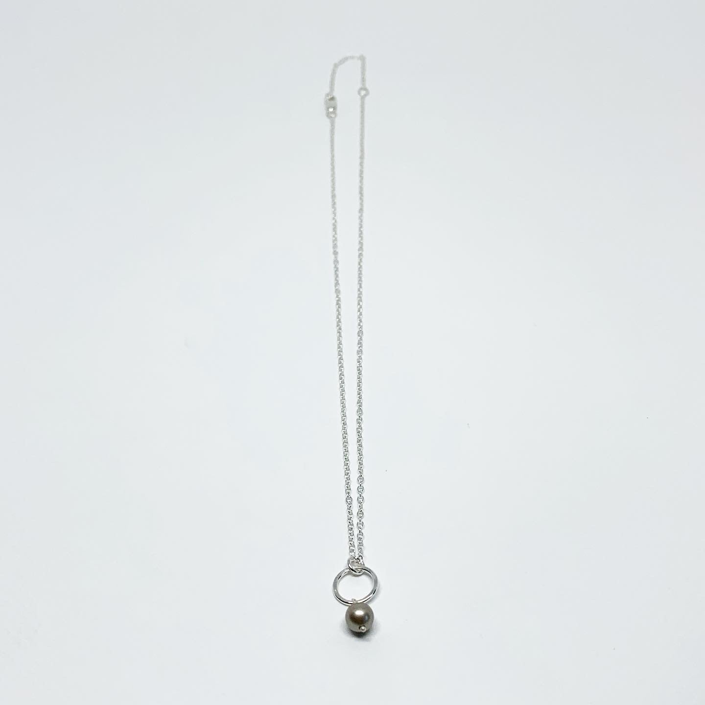 Pearl Drop Charm Necklace - Jennifer Cervelli Jewelry