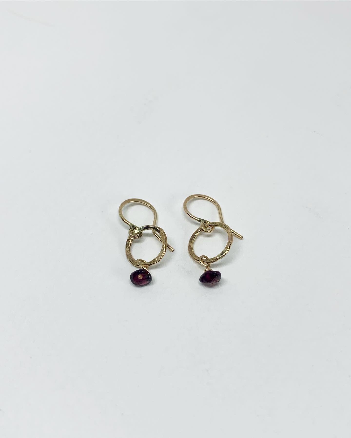 Garnet Drop Earrings - Jennifer Cervelli Jewelry