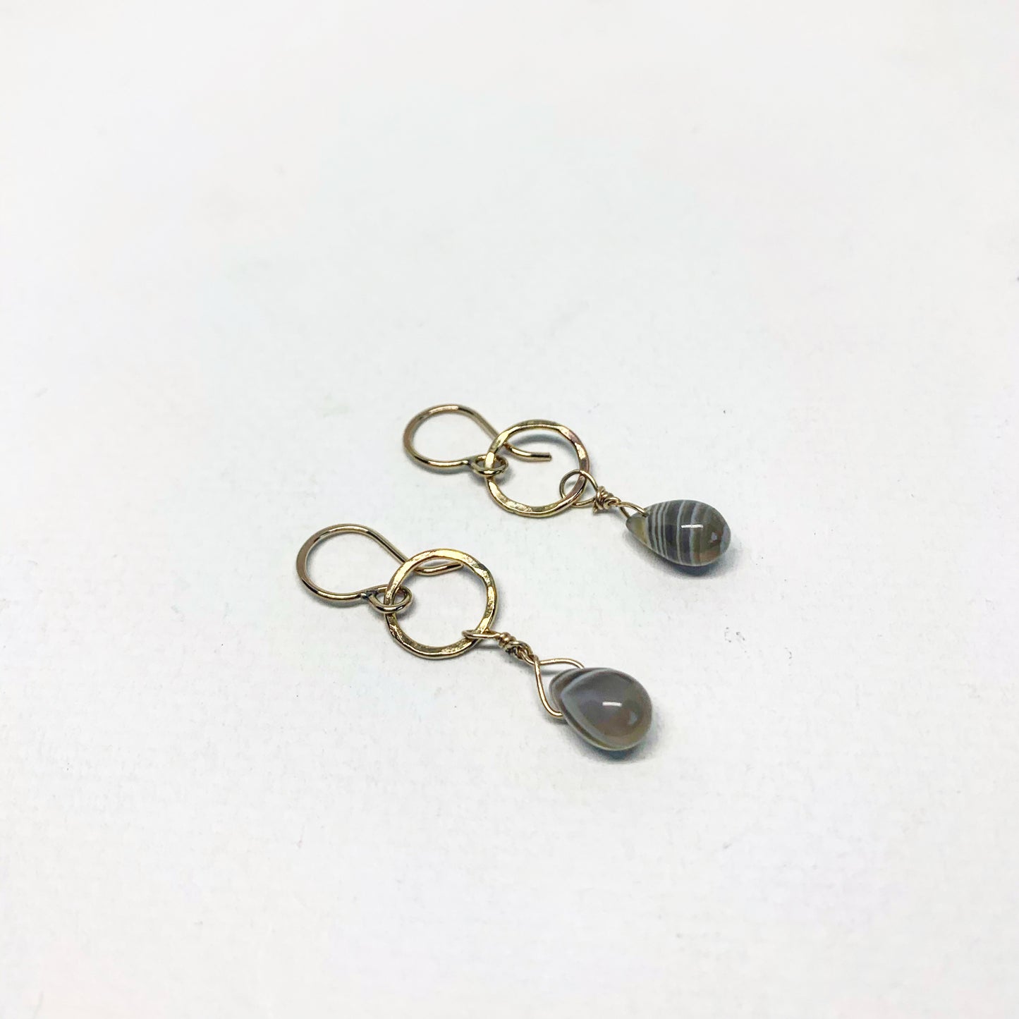 Botswana Agate Teardrop Earrings - Jennifer Cervelli Jewelry