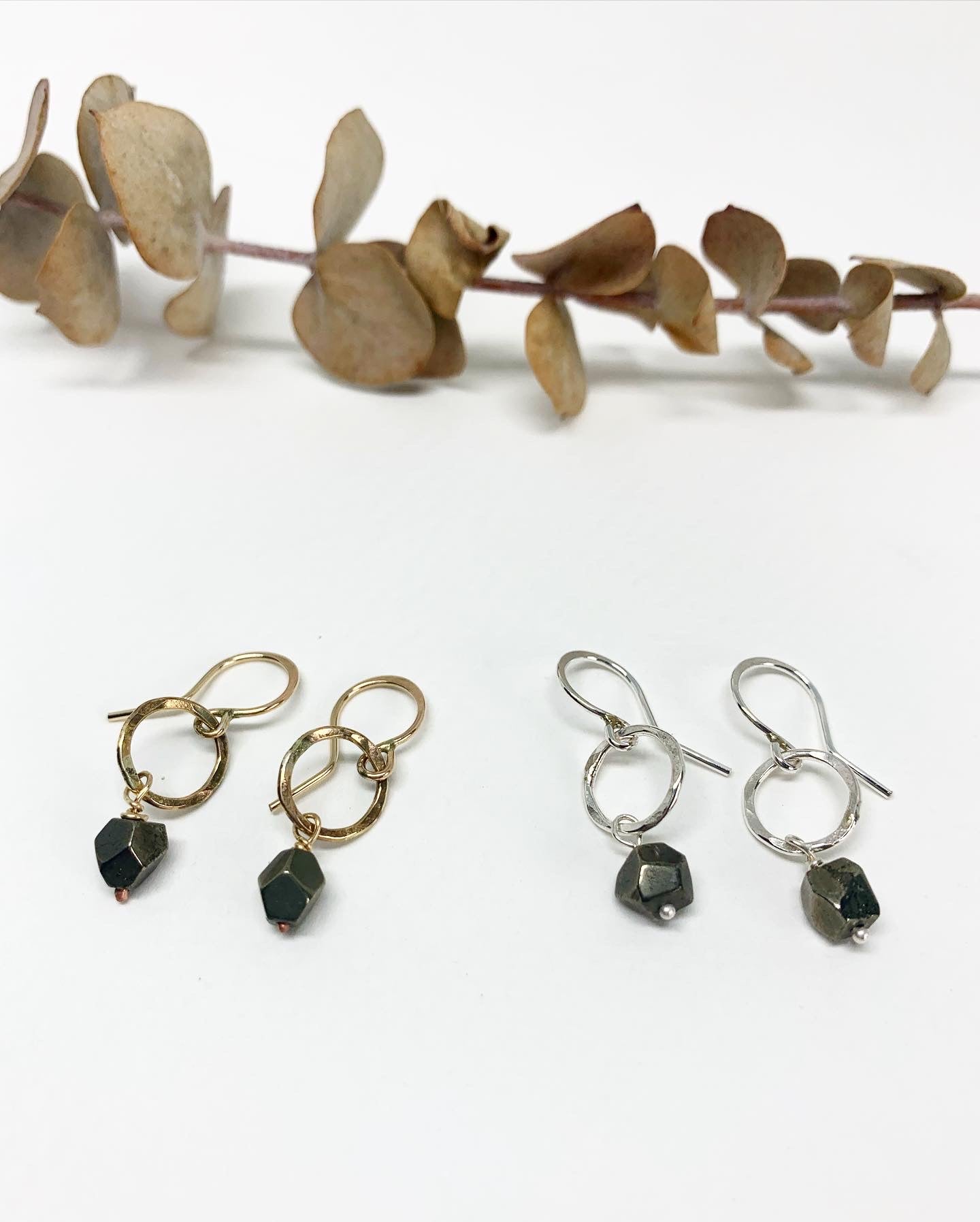 Pyrite Drop Earrings - Jennifer Cervelli Jewelry